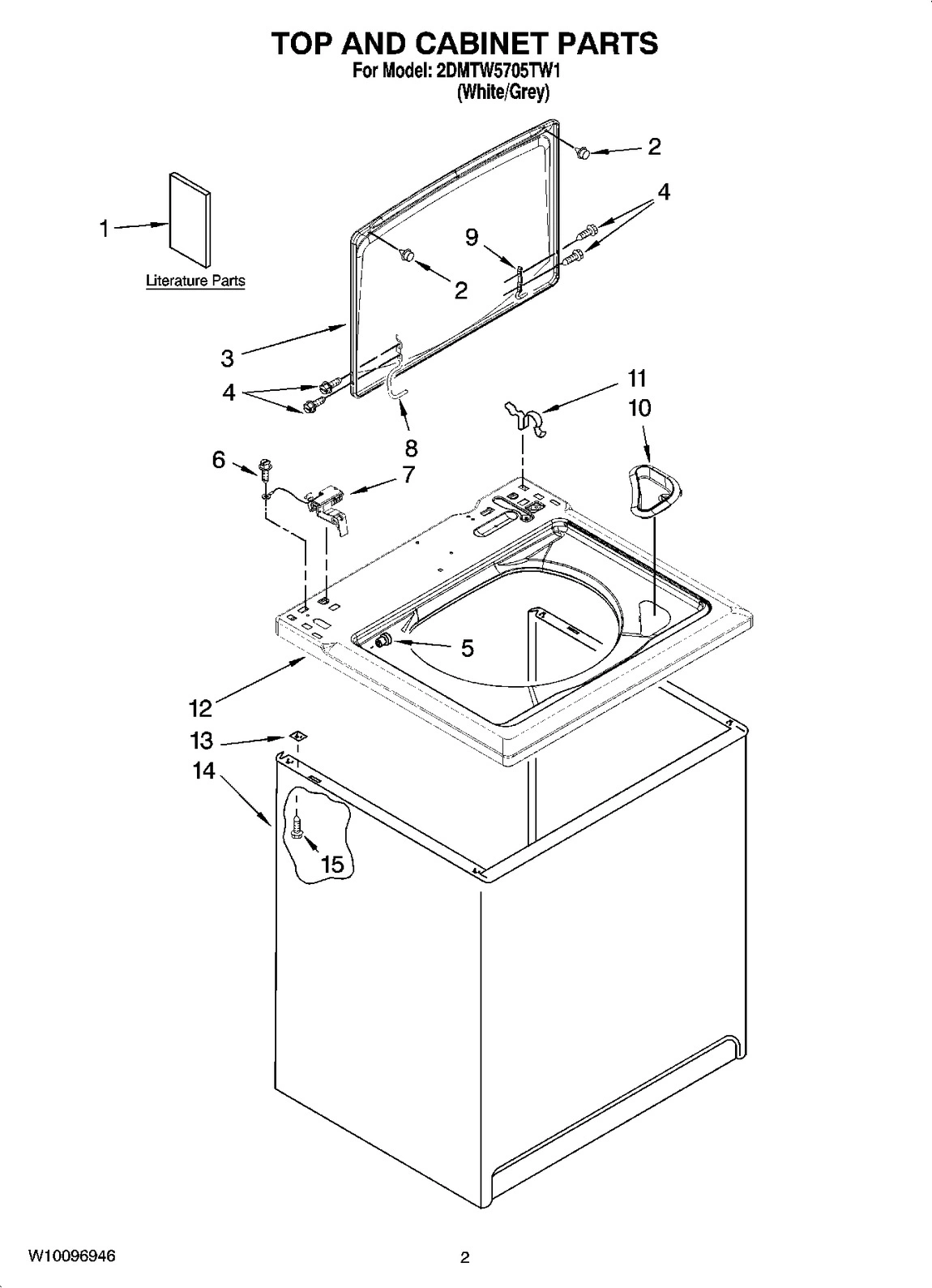 01 - TOP AND CABINET PARTS