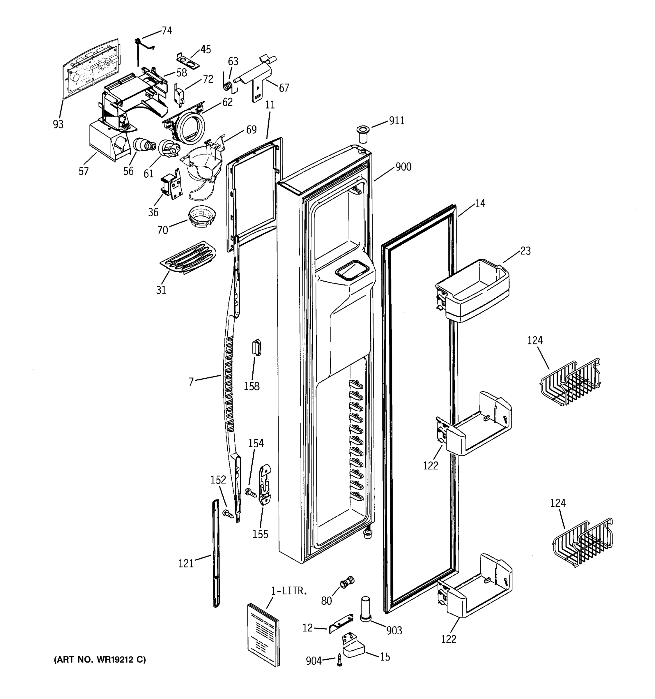FREEZER DOOR
