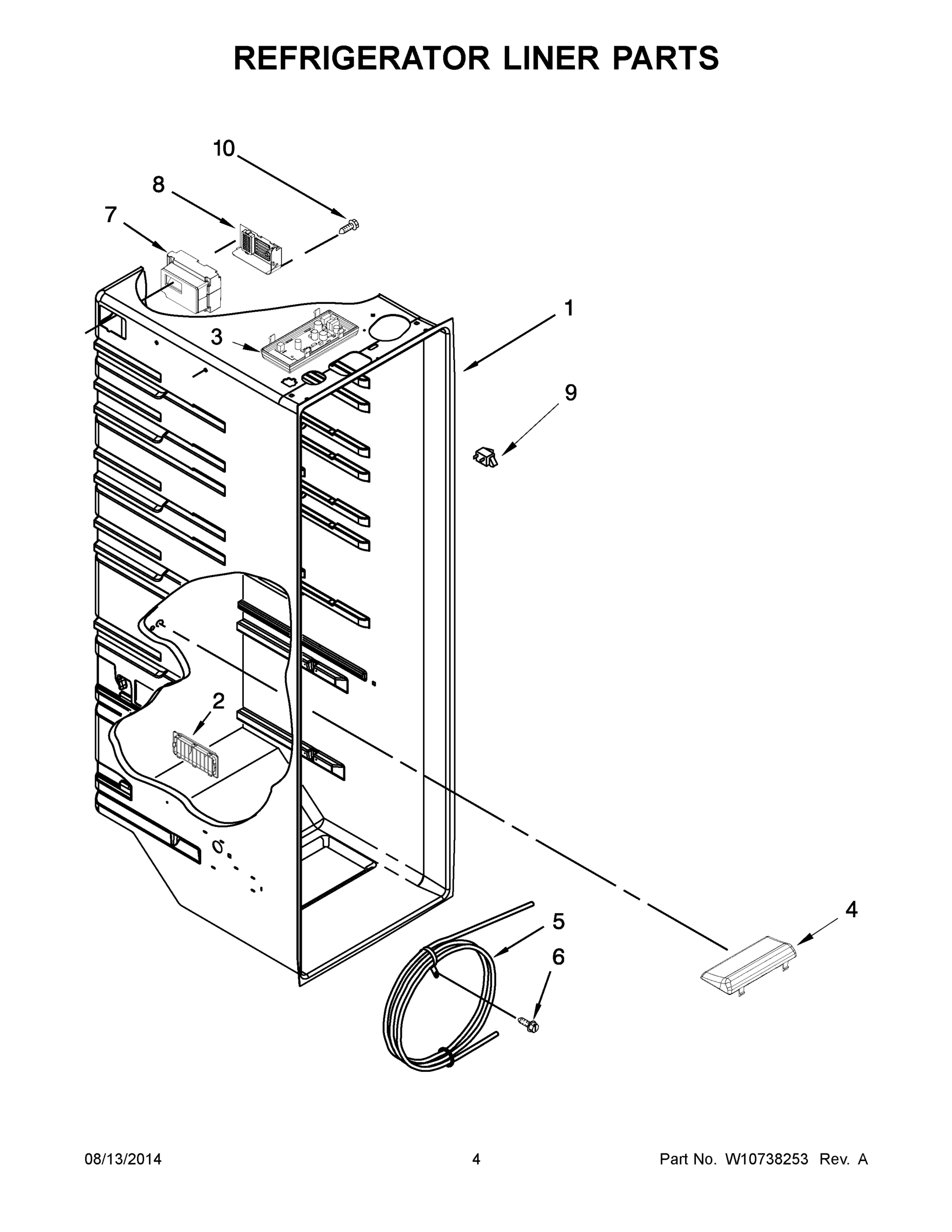 03 - REFRIGERATOR LINER PARTS