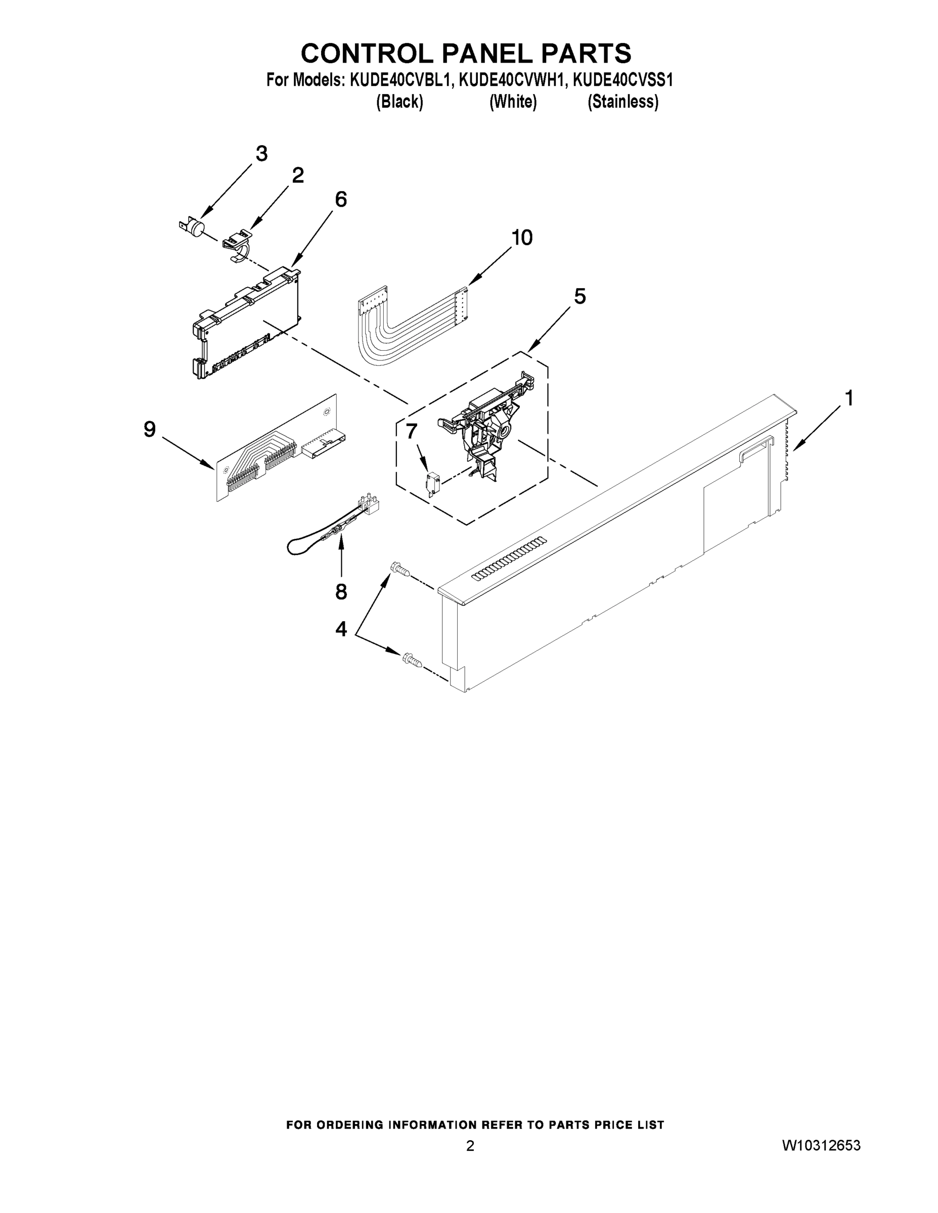 02 - CONTROL PANEL PARTS