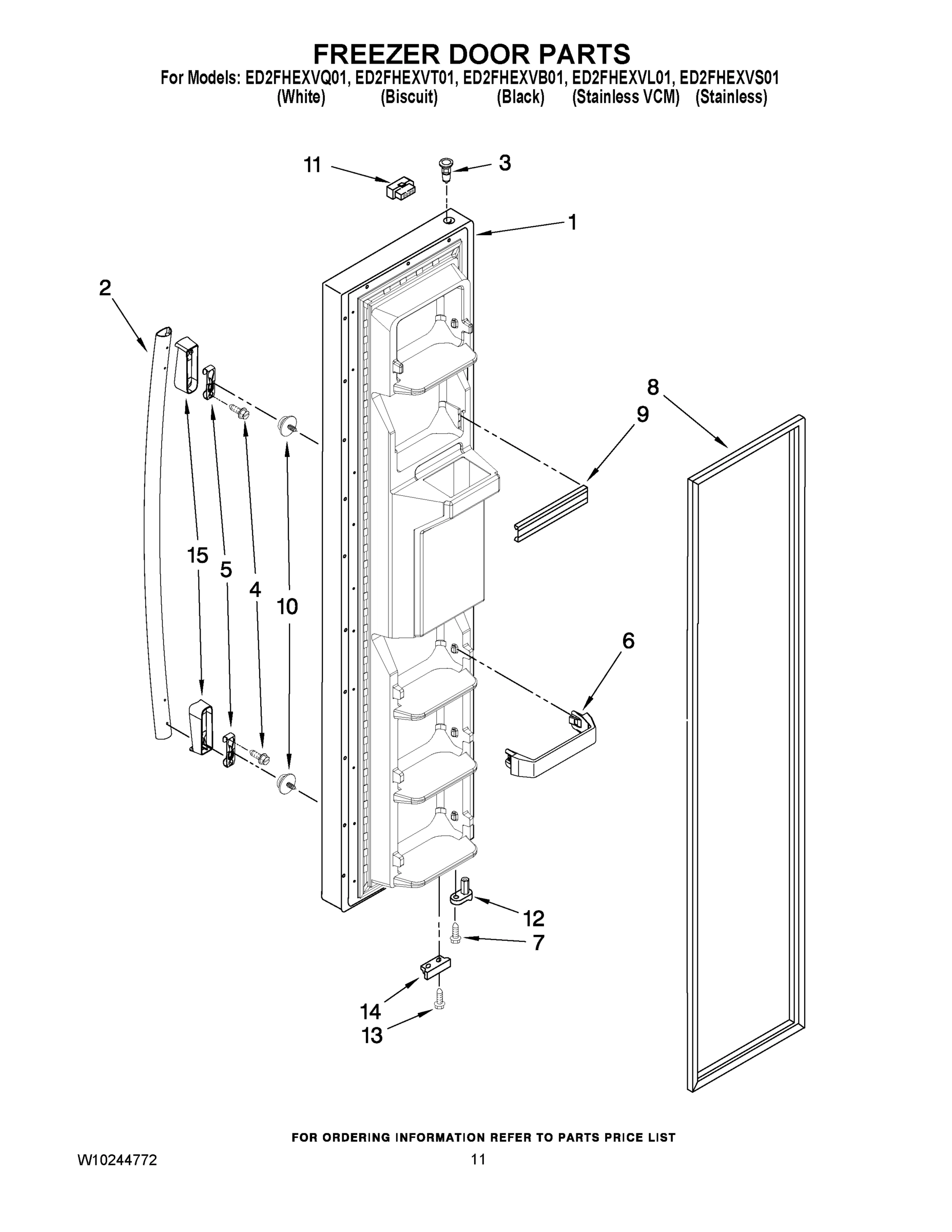 07 - FREEZER DOOR PARTS