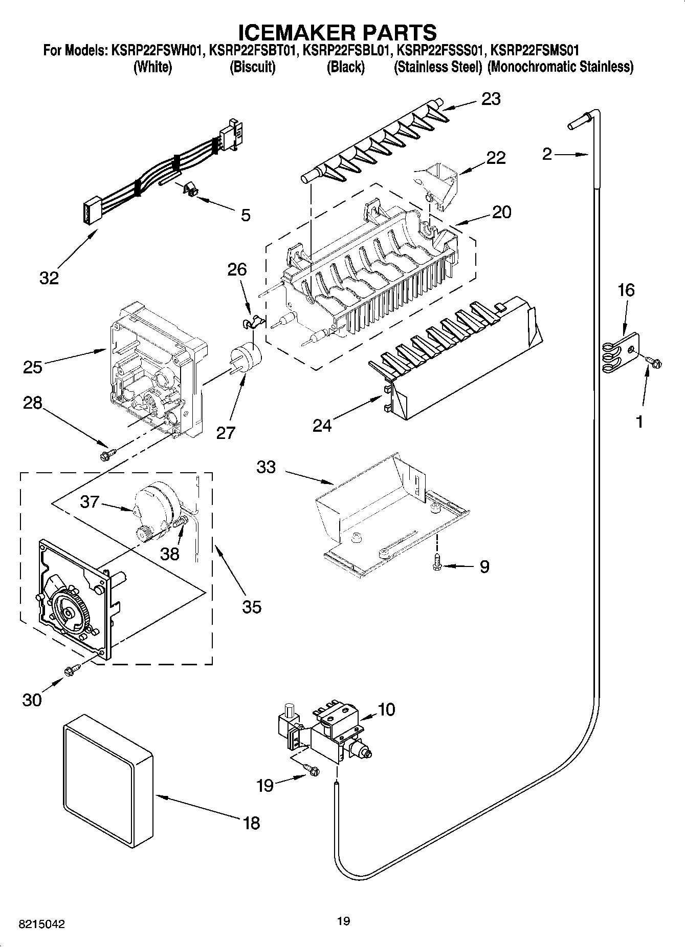 11 - ICEMAKER PARTS