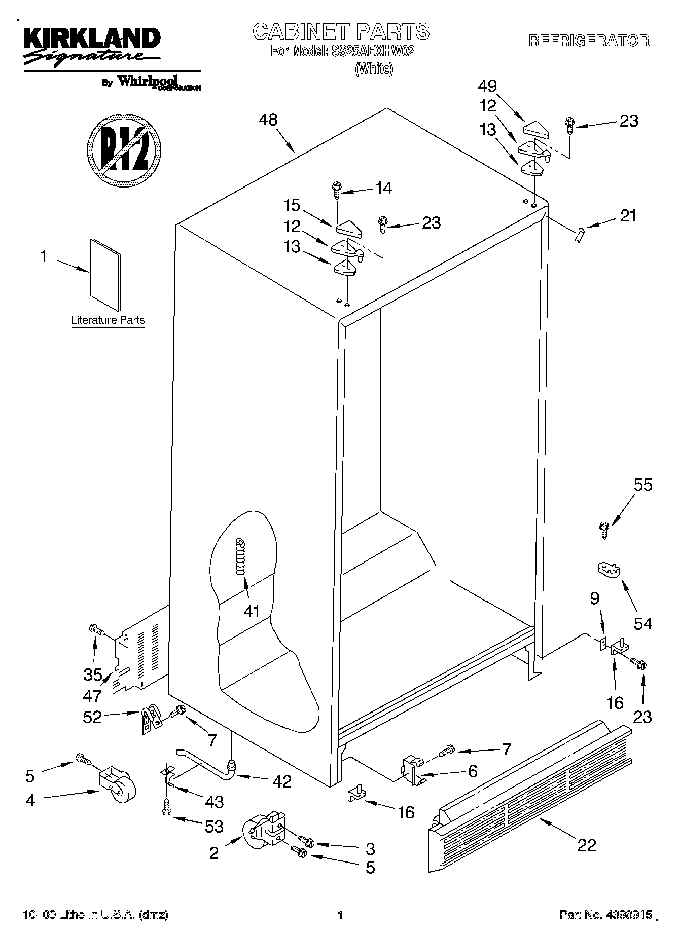 01 - CABINET, LITERATURE
