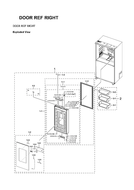 RIGHT REFRIGERATOR DOOR