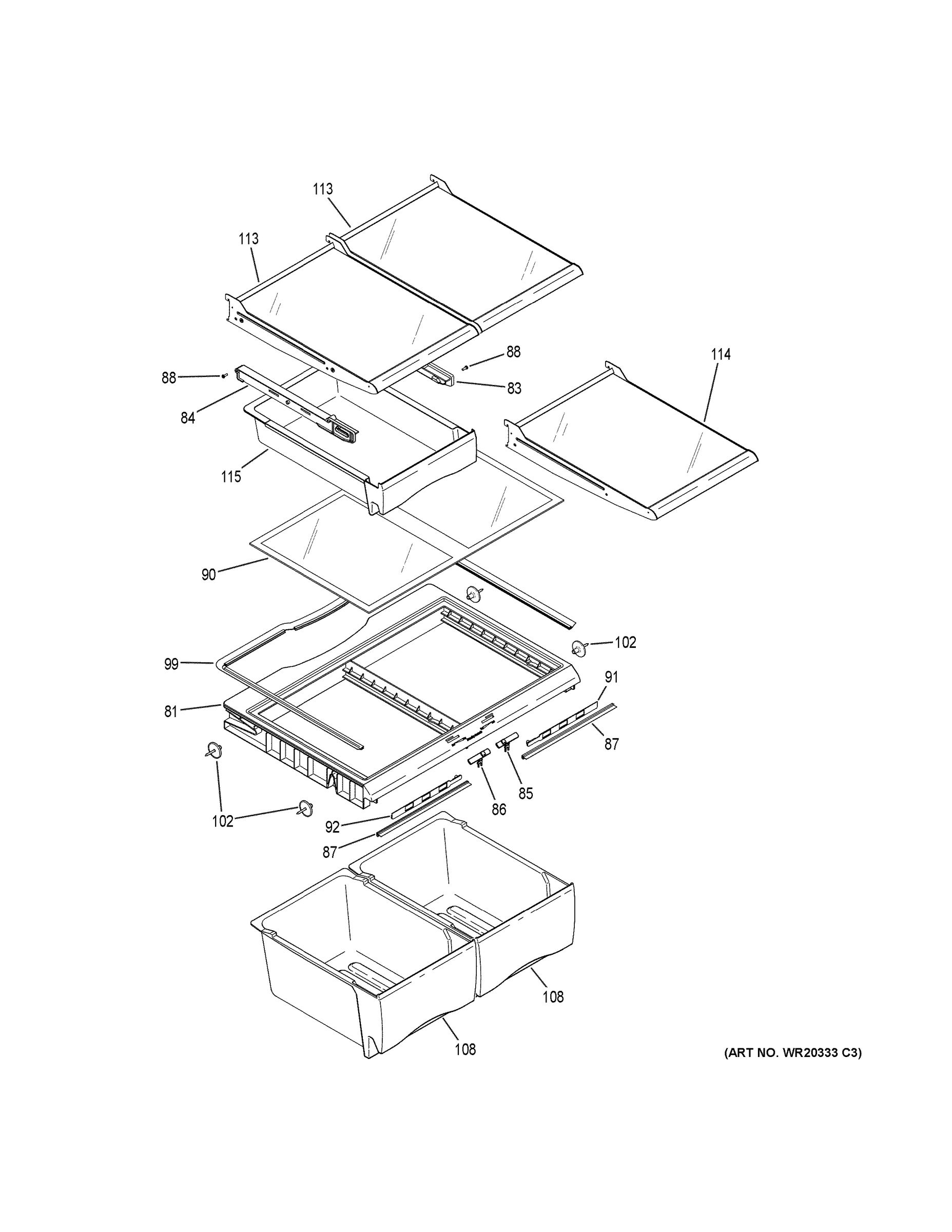 FREEZER SHELVES 2