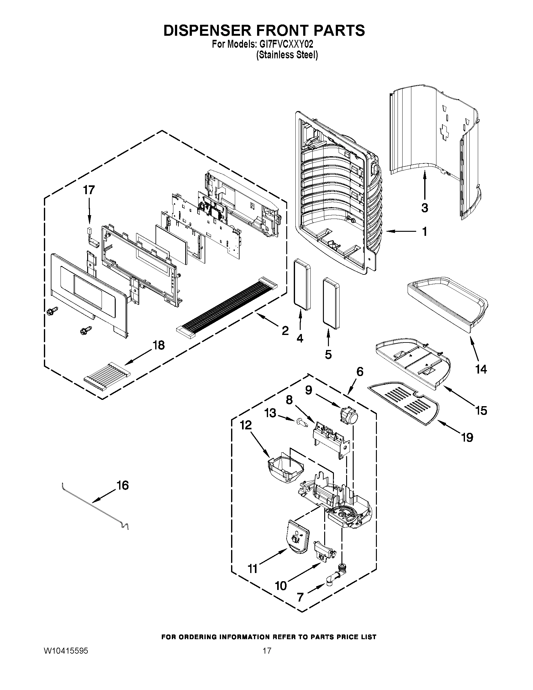 09 - DISPENSER FRONT PARTS