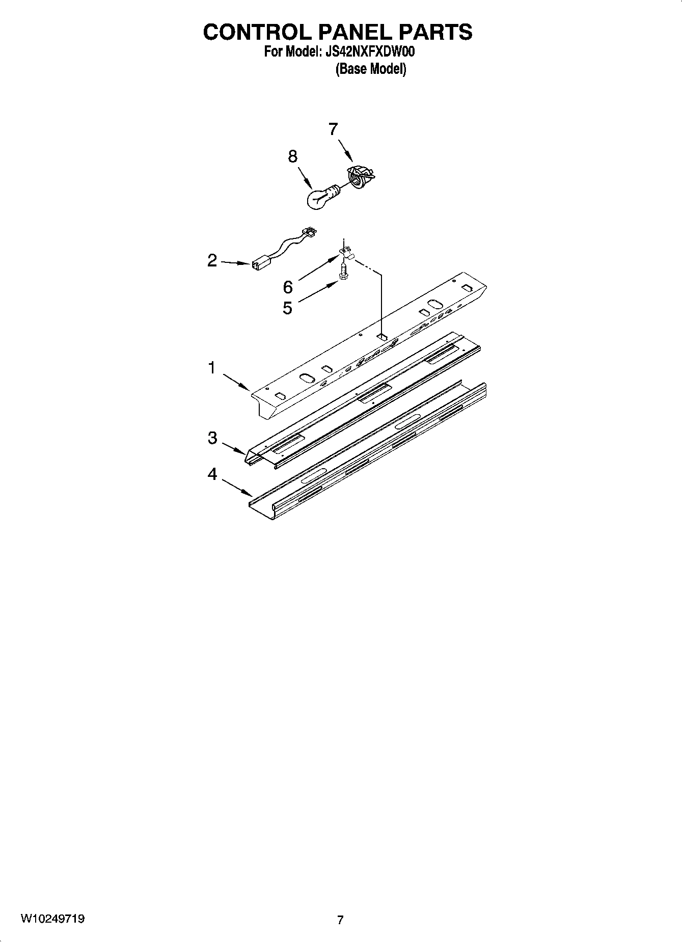 05 - CONTROL PANEL PARTS
