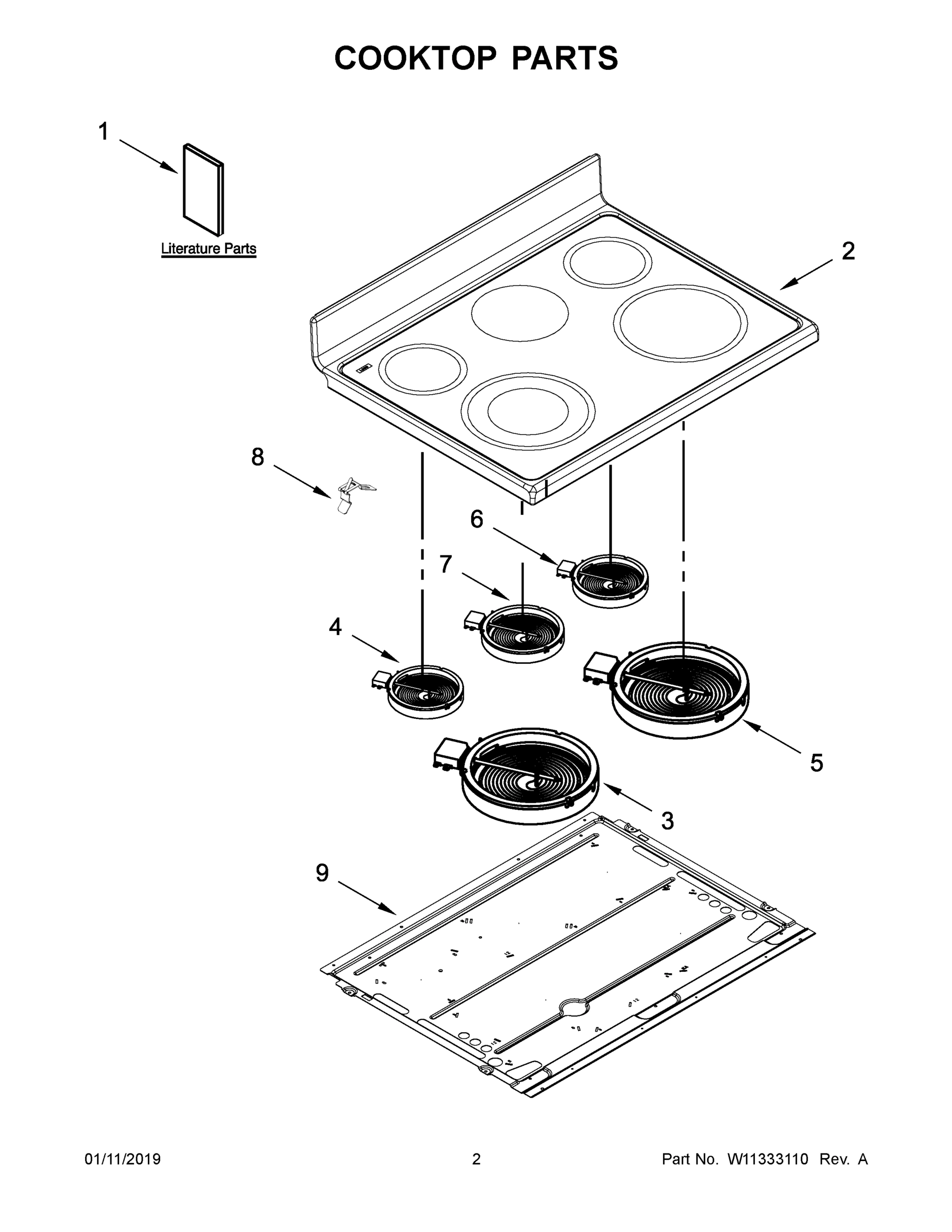 02 - COOKTOP PARTS