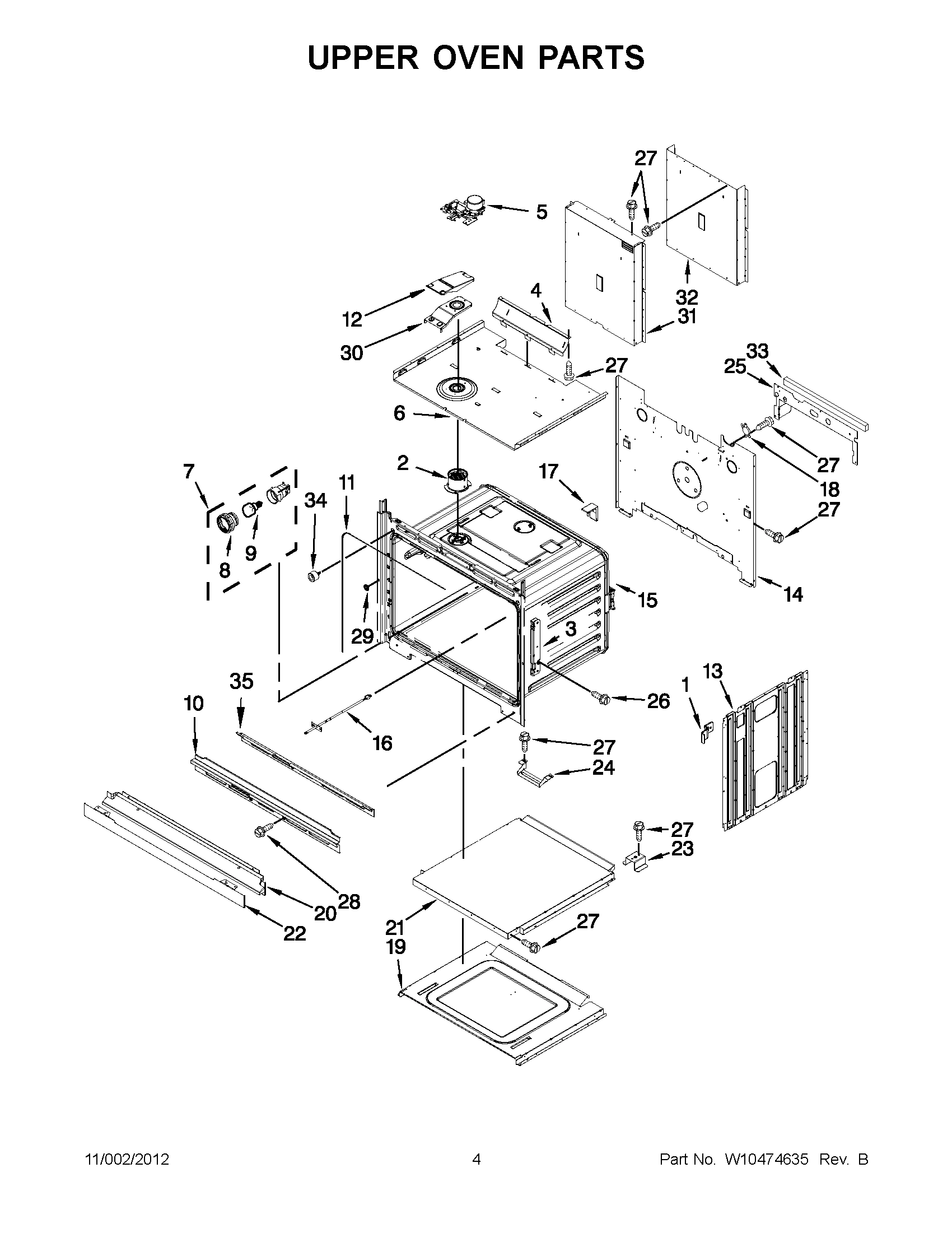 02 - UPPER OVEN PARTS