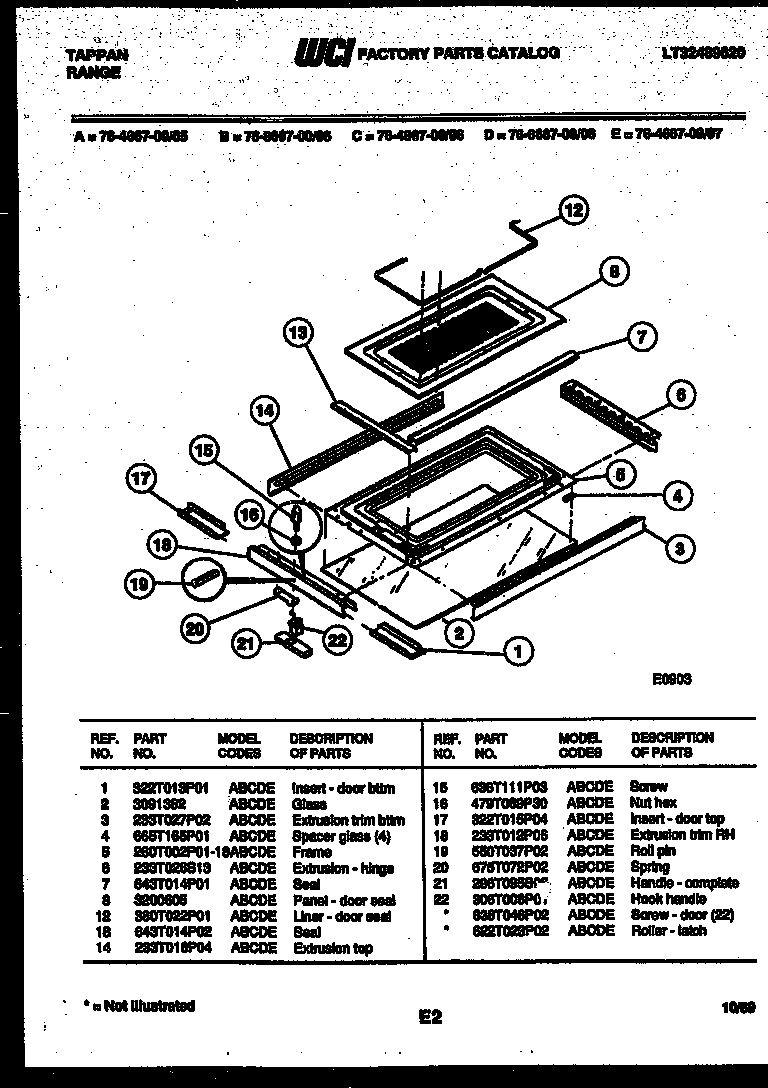 11 - TOP DOOR PARTS