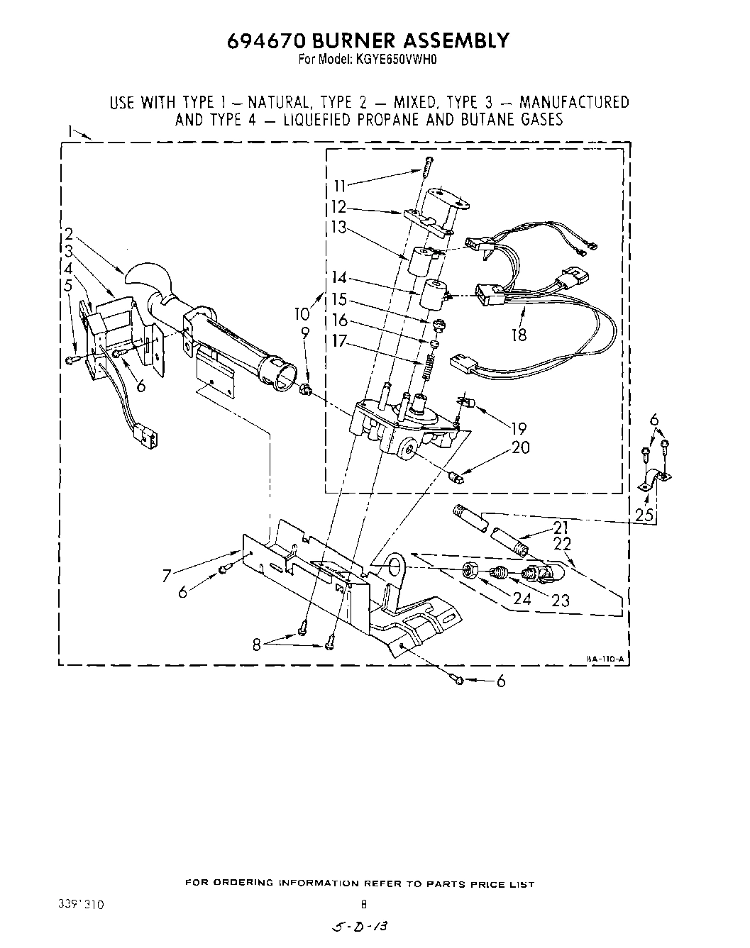 05 - 694670 BURNER
