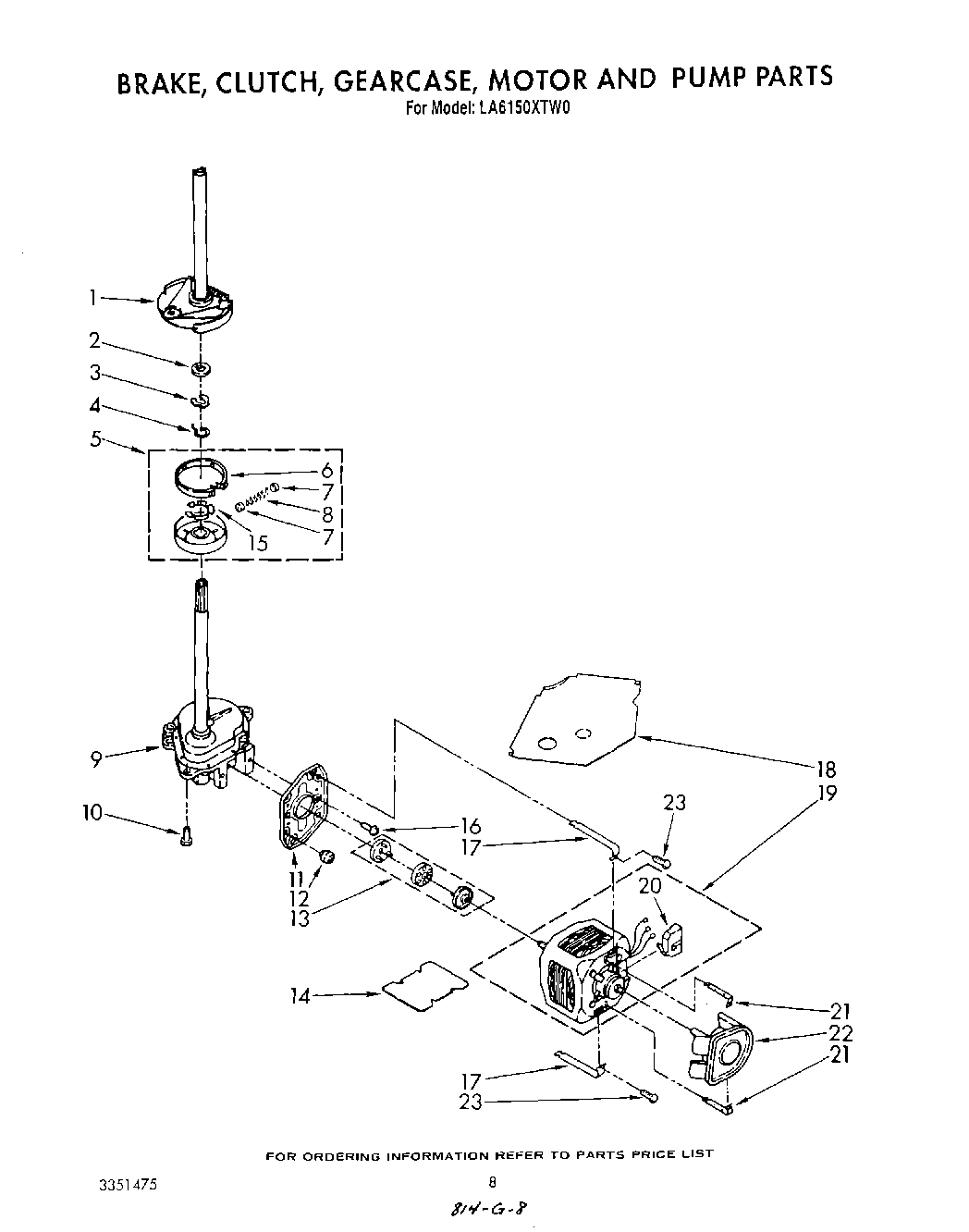 06 - BRAKE, CLUTCH, GEARCASE, MOTOR AND PUMP