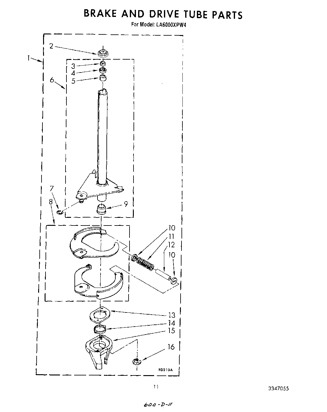 09 - BRAKE AND DRIVE TUBE
