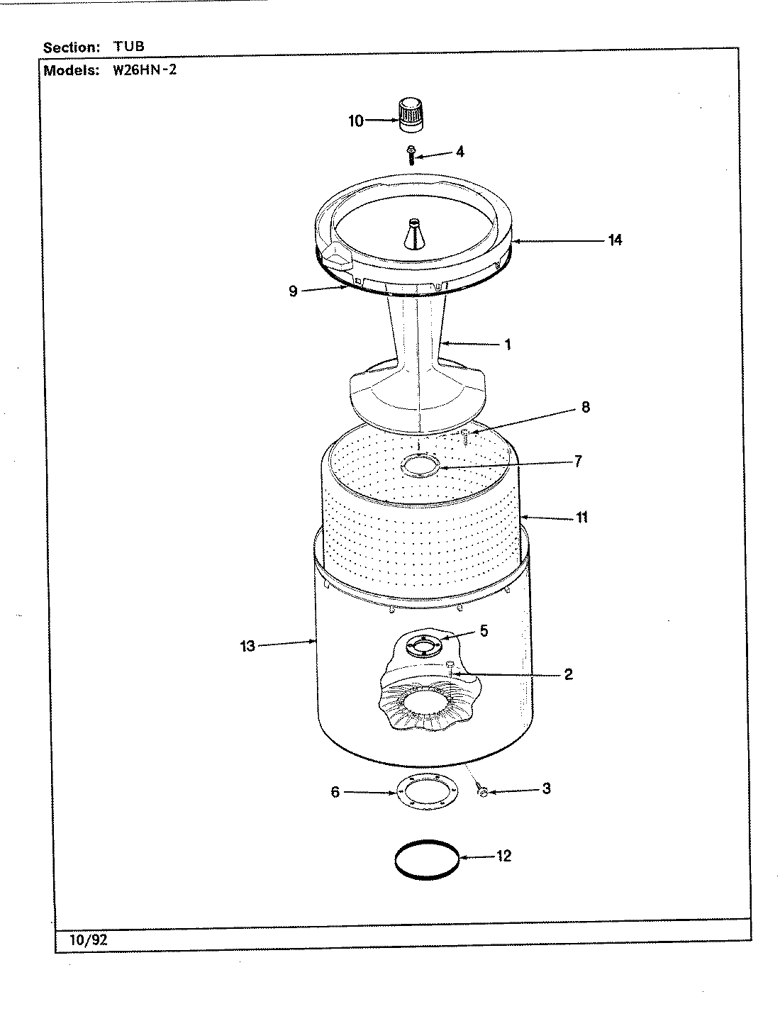 12 - TUB (W26HN2)(REV. H-M)