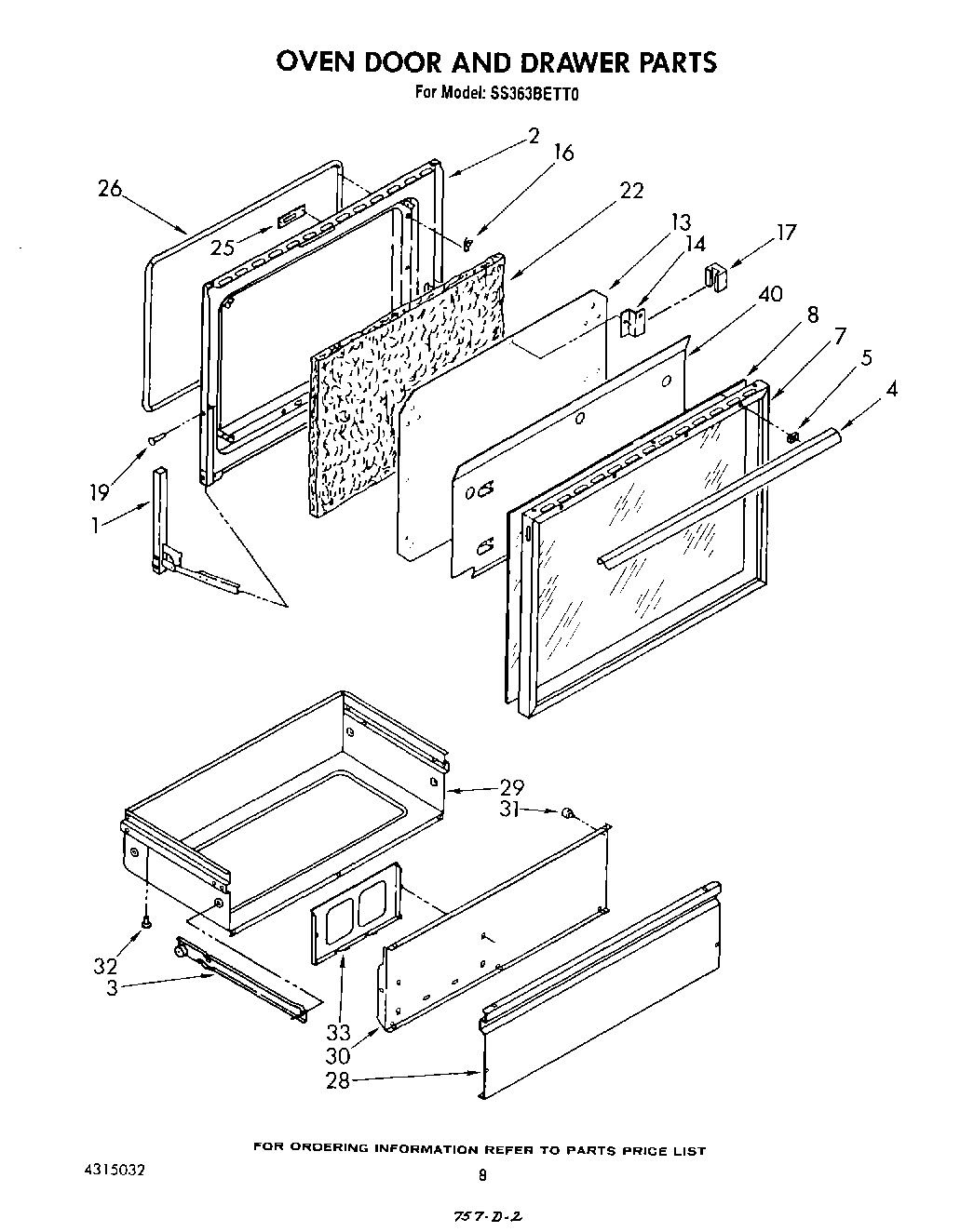 06 - OVEN DOOR AND DRAWER
