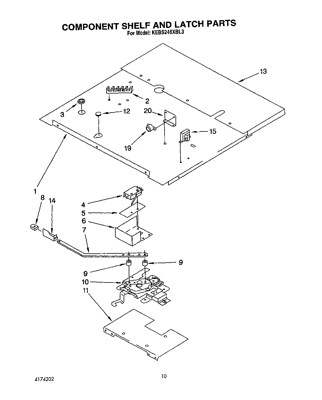07 - COMPONENT SHELF AND LATCH