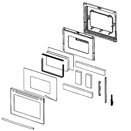 DG94-00063B Samsung Door Assembly E Ceramic F