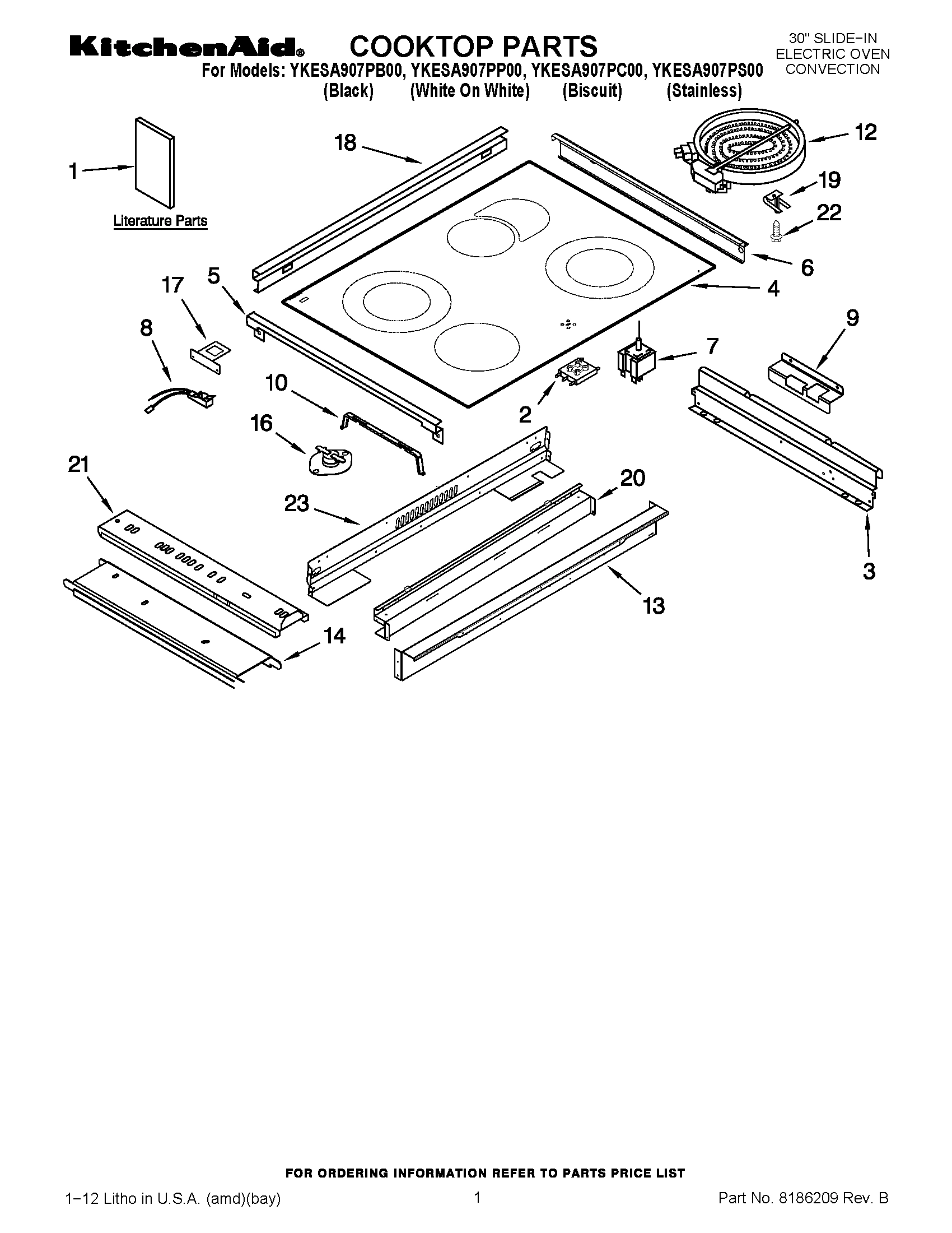 01 - COOKTOP PARTS