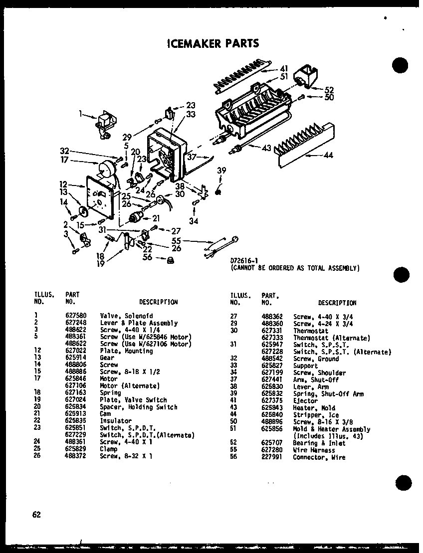 10 - ICE MAKER PARTS