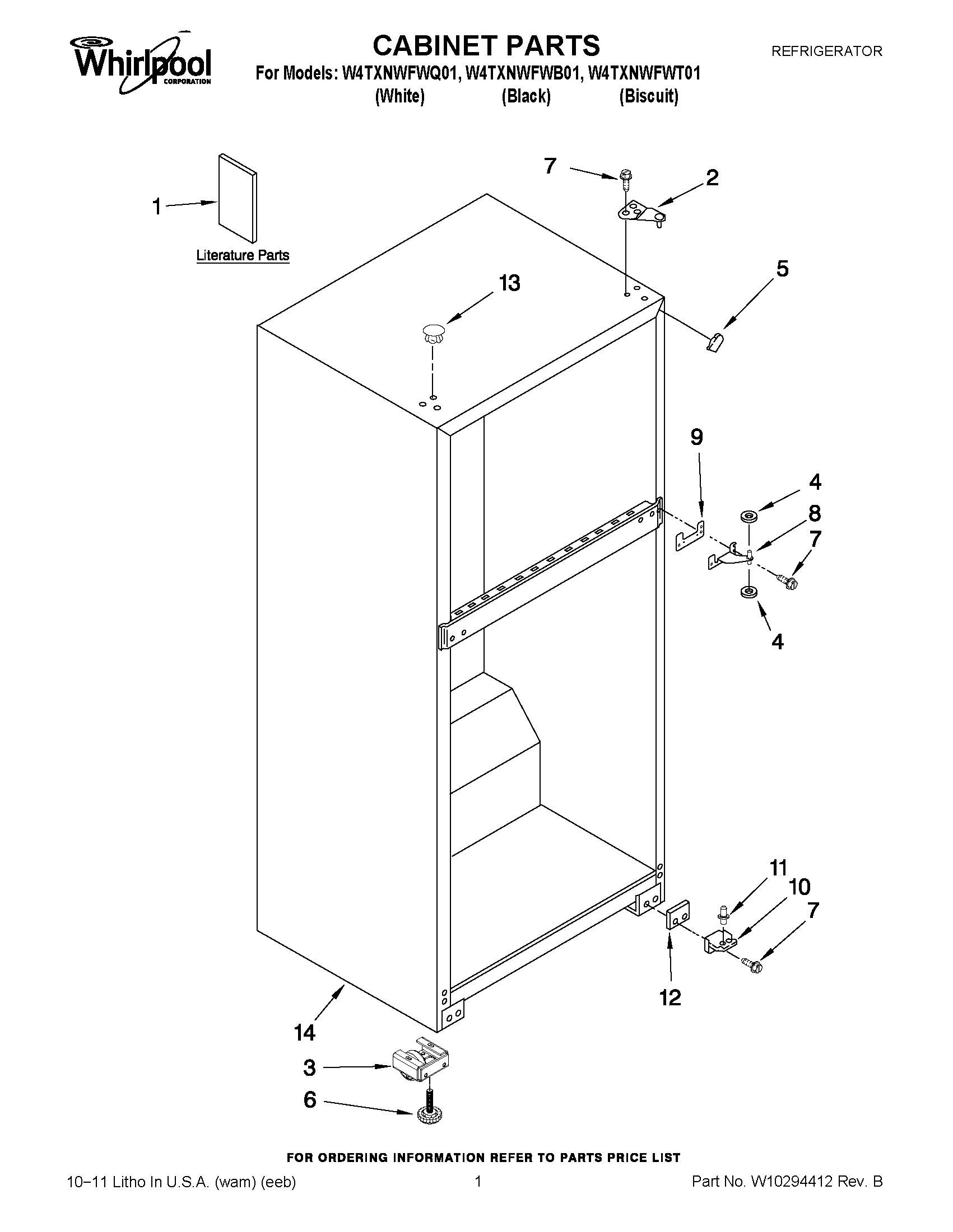 01 - CABINET PARTS