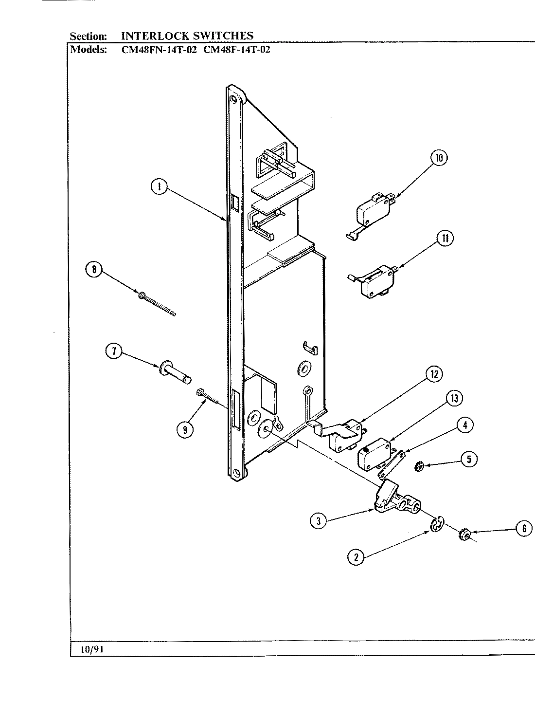 07 - INTERLOCK SWITCHES (CM48F-14T-02)