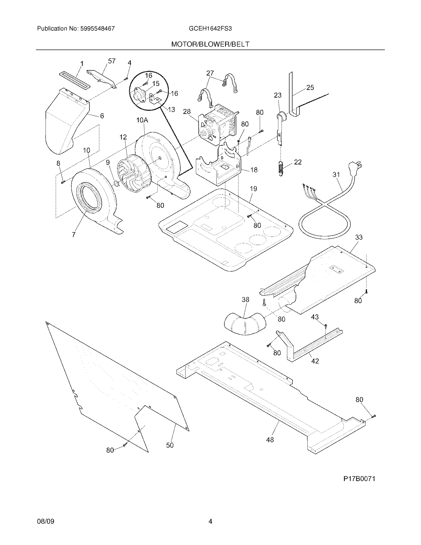 05 - MOTOR/BLOWER/BELT