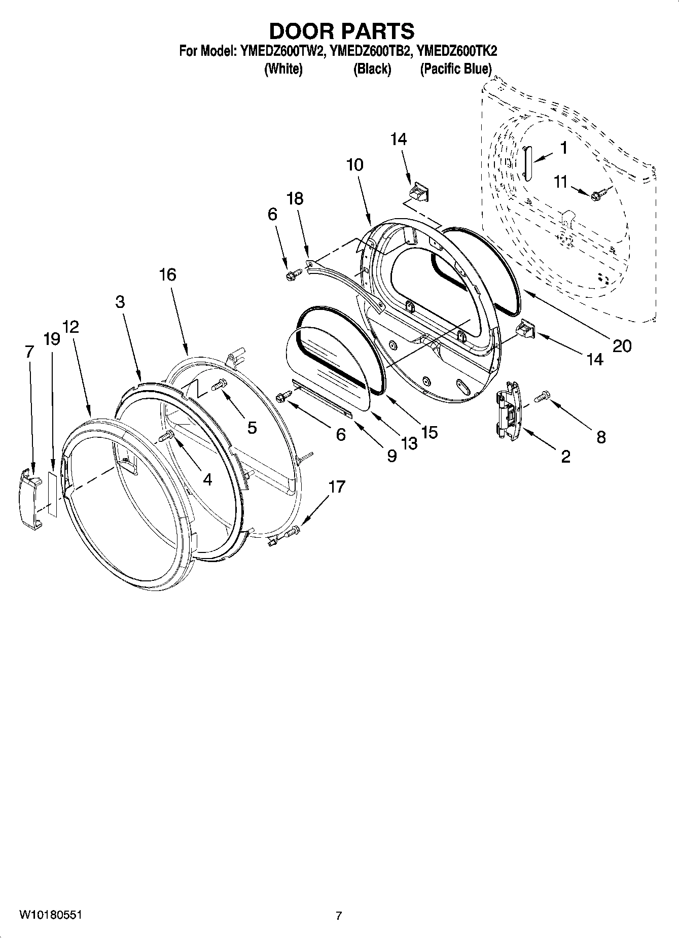 04 - DOOR PARTS, OPTIONAL PARTS (NOT INCLUDED)
