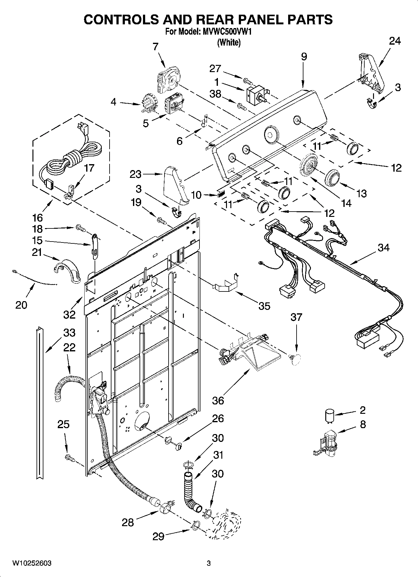 02 - CONTROLS AND REAR PANEL PARTS