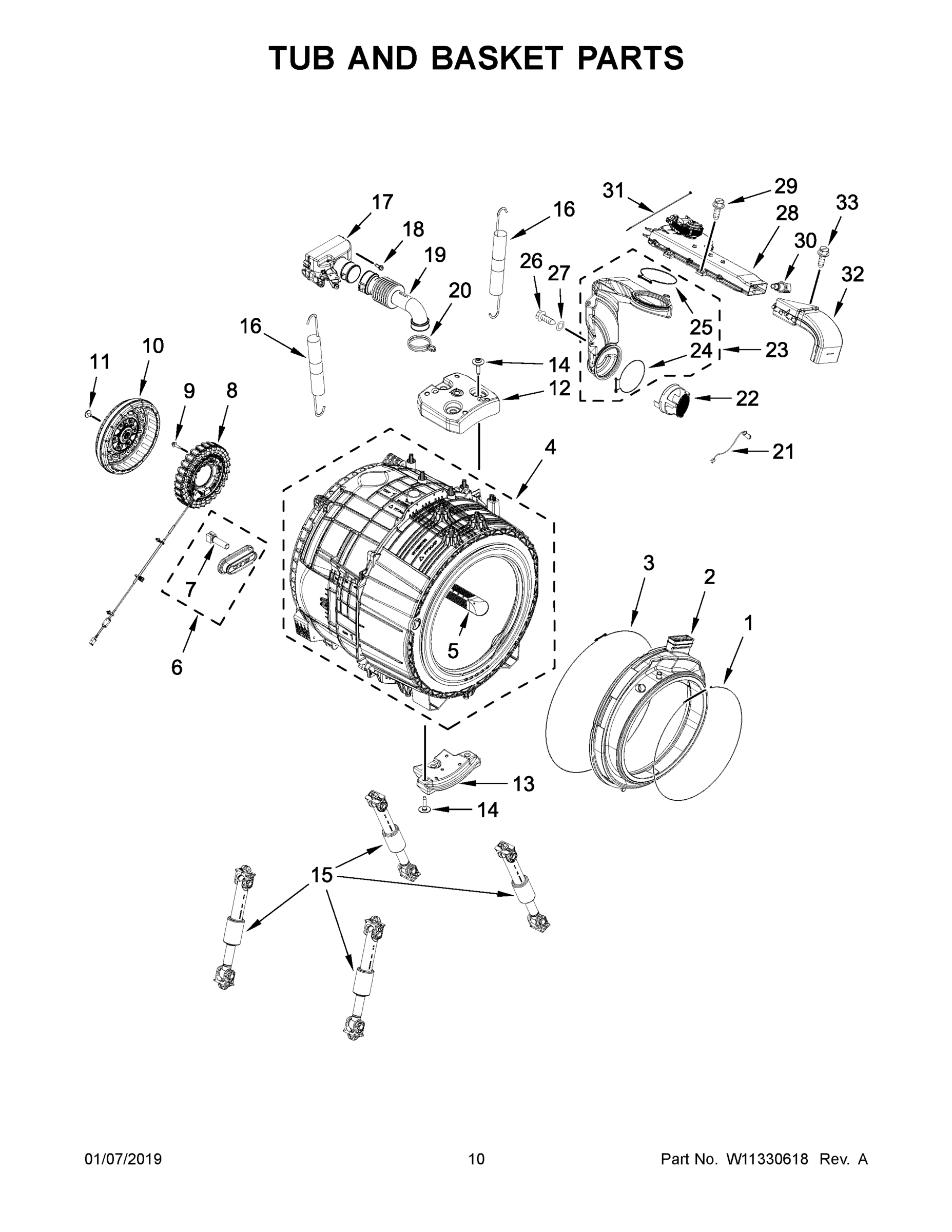06 - TUB AND BASKET PARTS