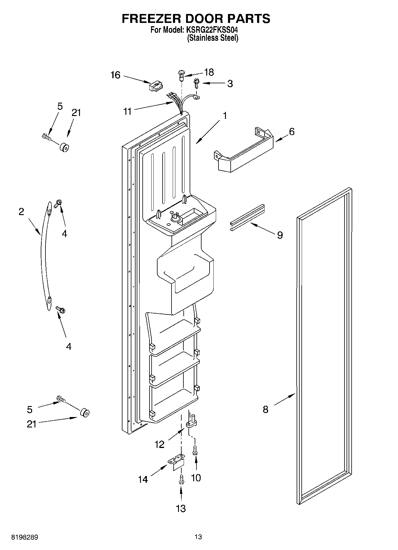 08 - FREEZER DOOR