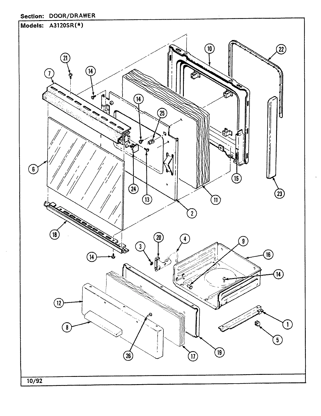 03 - DOOR/DRAWER (A3120SR)