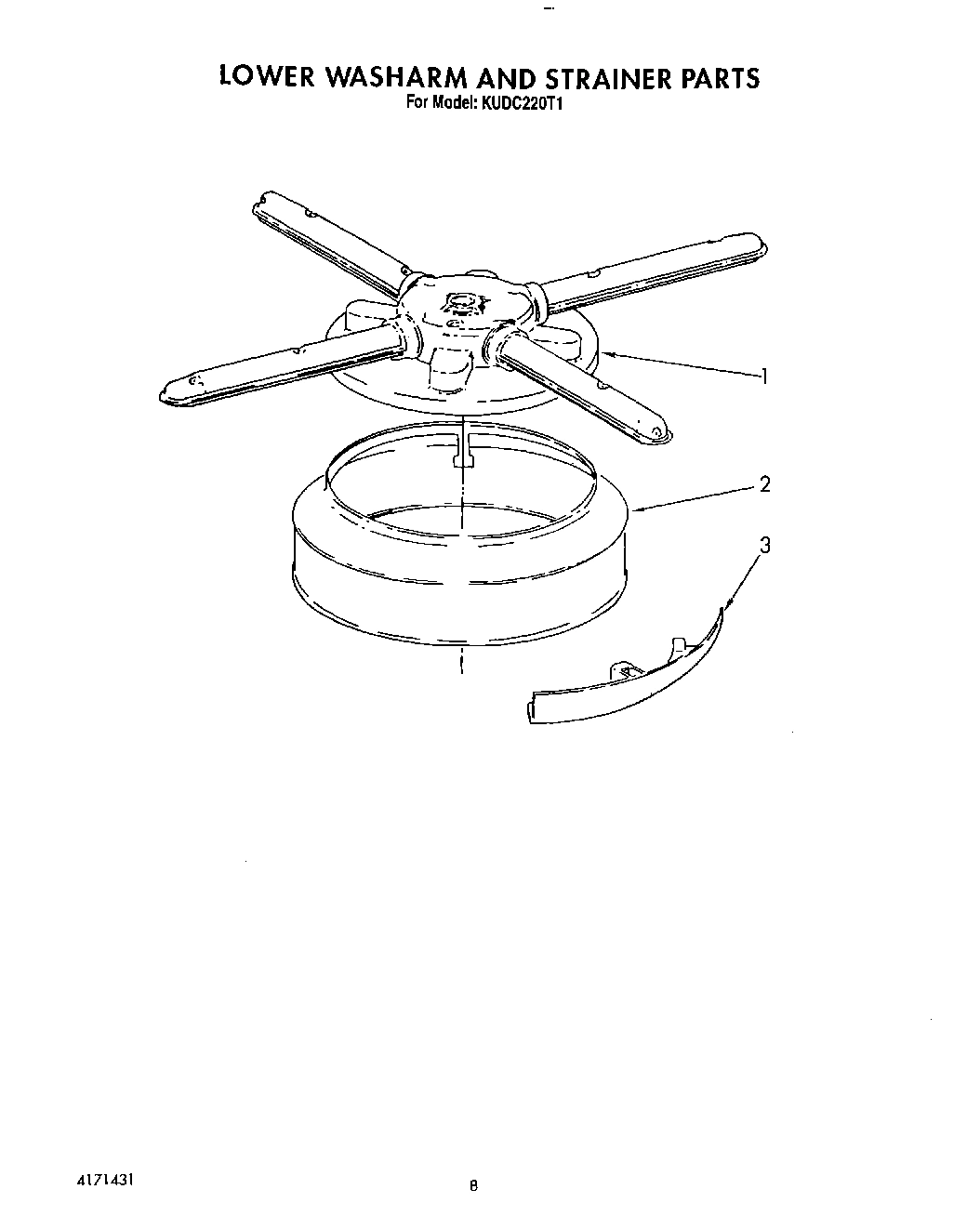 06 - LOWER WASHARM AND STRAINER