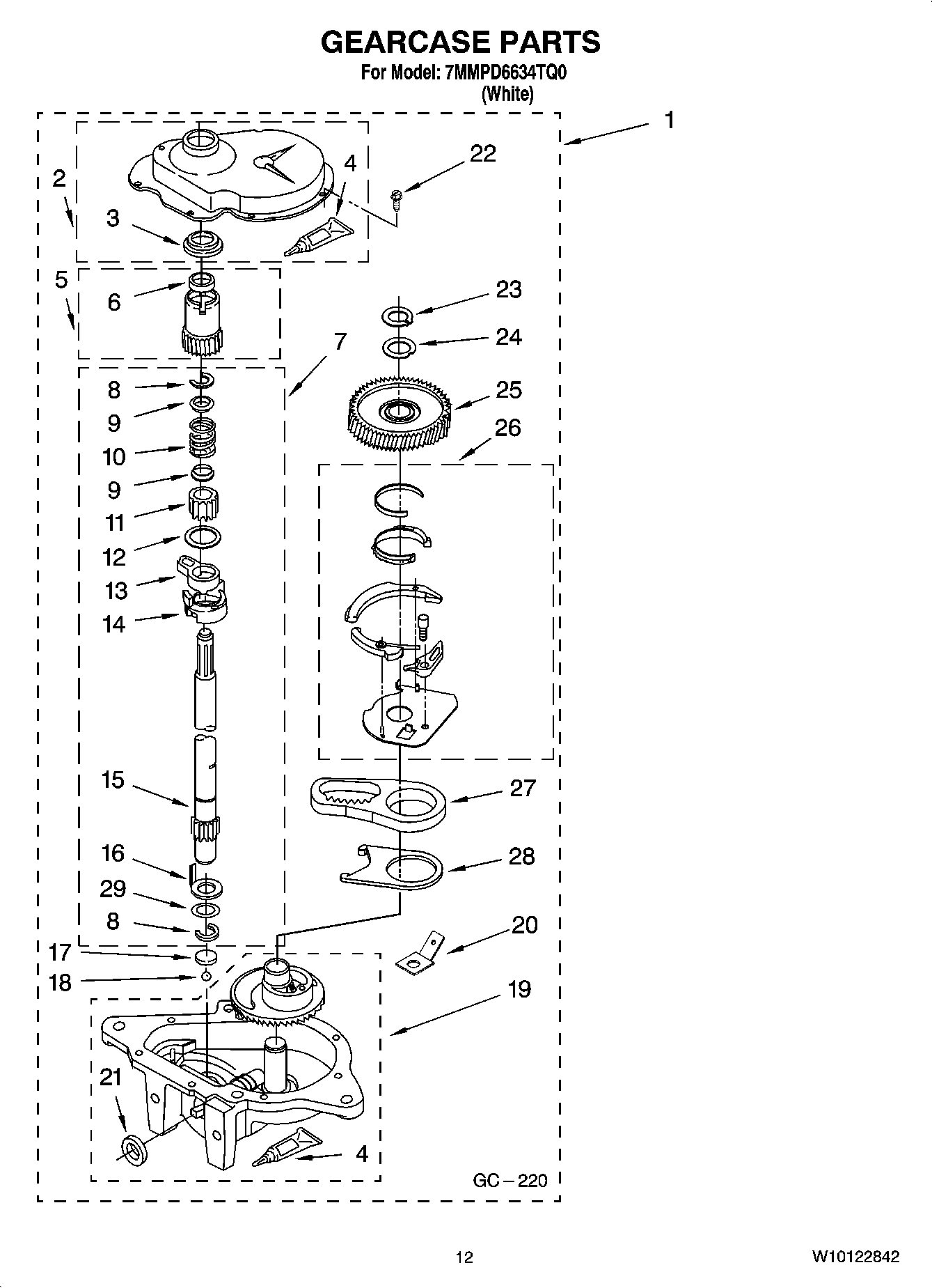 08 - GEARCASE PARTS, OPTIONAL PARTS (NOT INCLUDED)