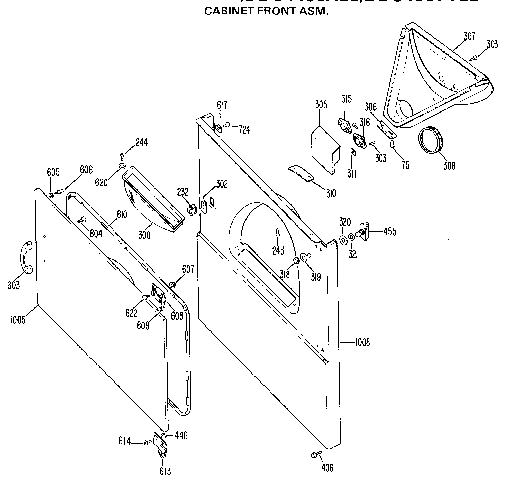 CABINET FRONT ASM.