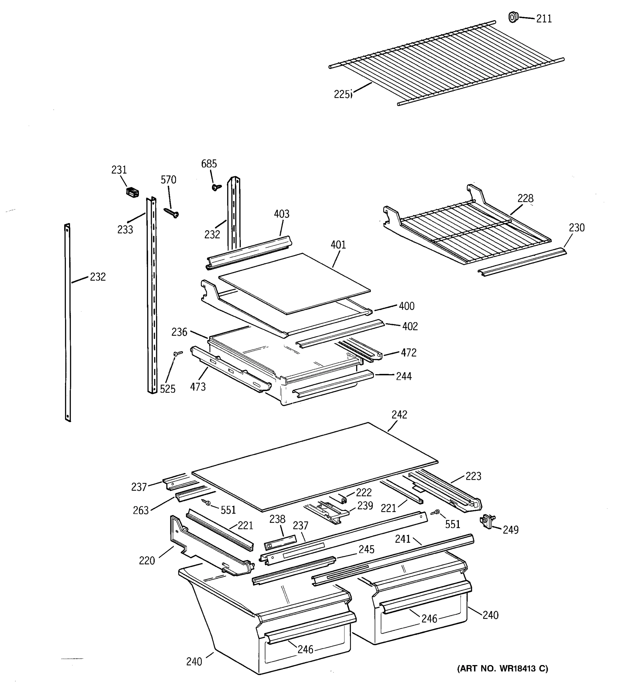 SHELF PARTS