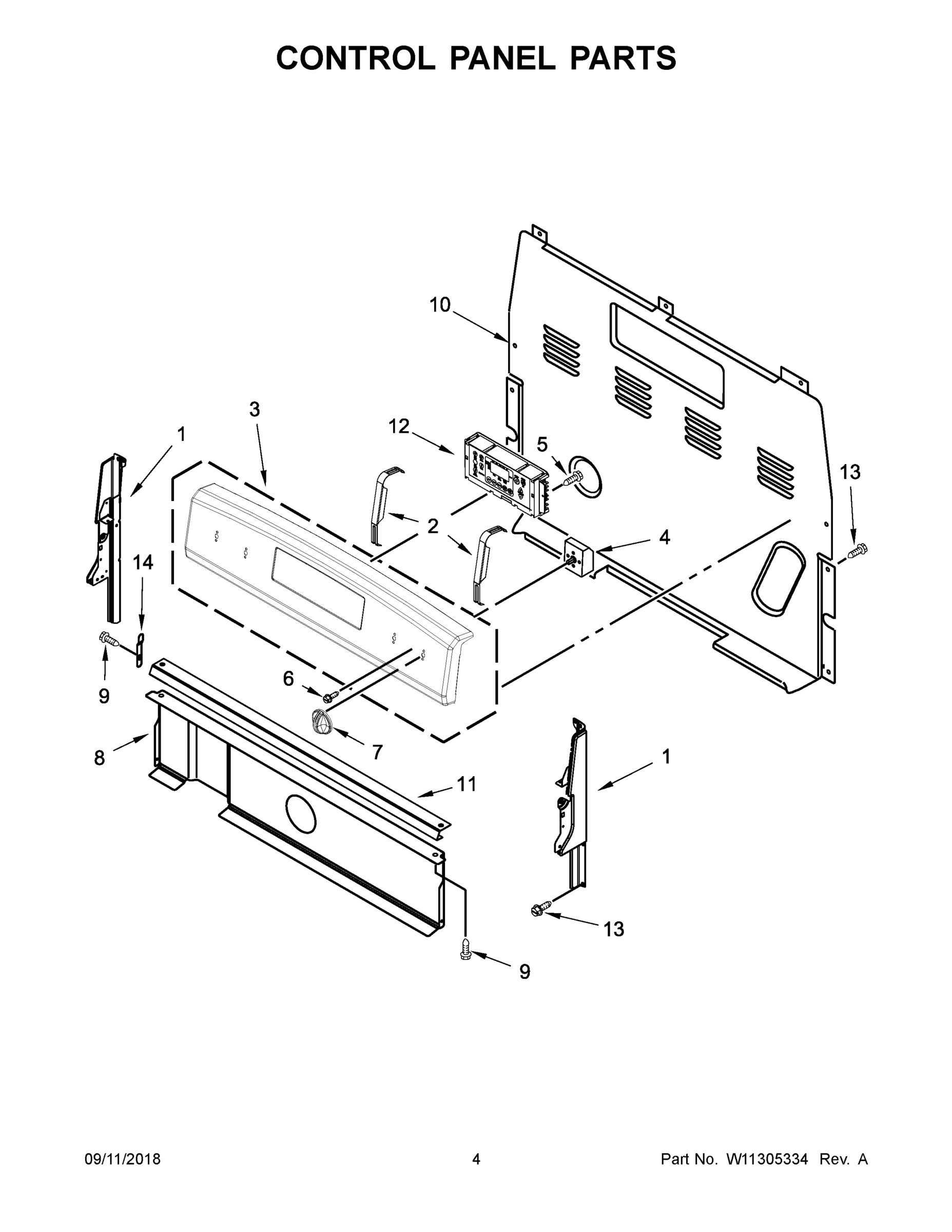 03 - CONTROL PANEL PARTS