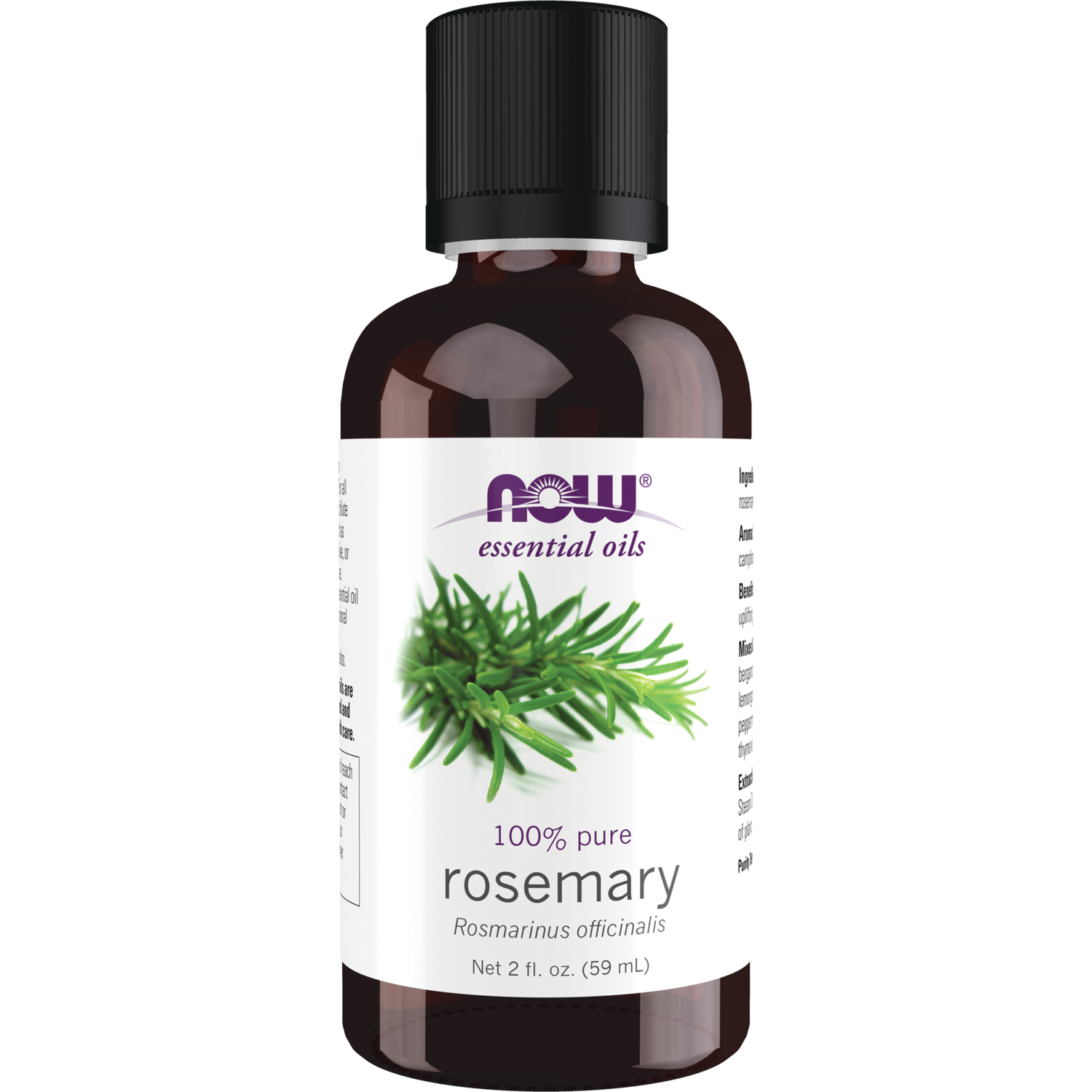 NOW Foods 100% Pure Rosemary Oil | 2 fl oz Liquid | Essential Oils