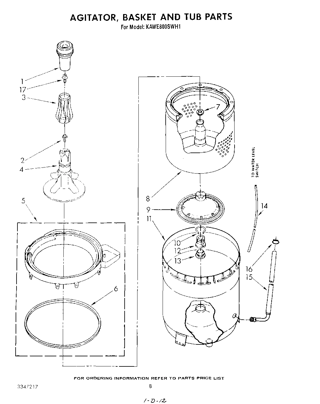 05 - AGITATOR, BASKET AND TUB