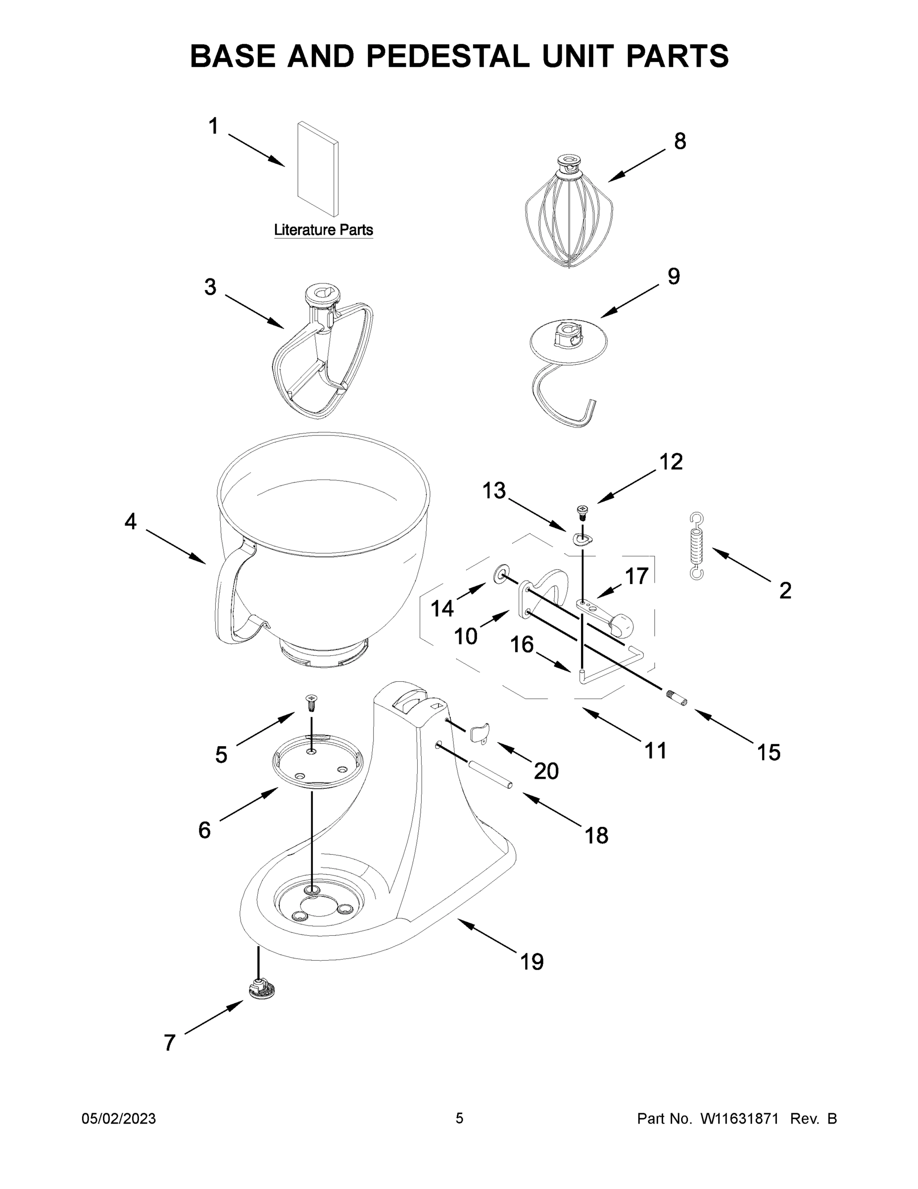 03 - BASE AND PEDESTAL UNIT PARTS