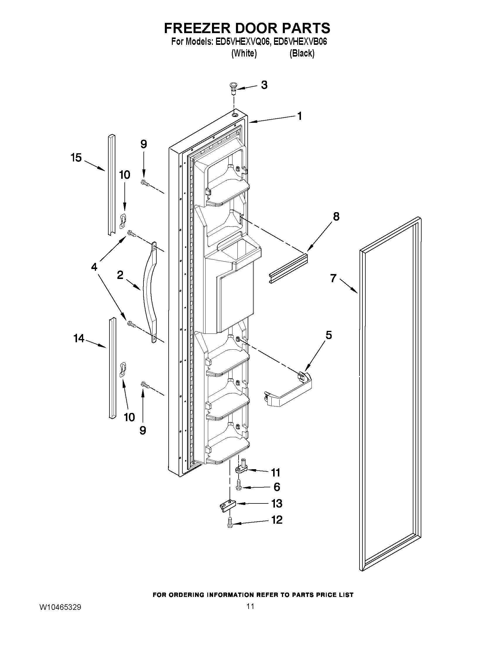 07 - FREEZER DOOR PARTS