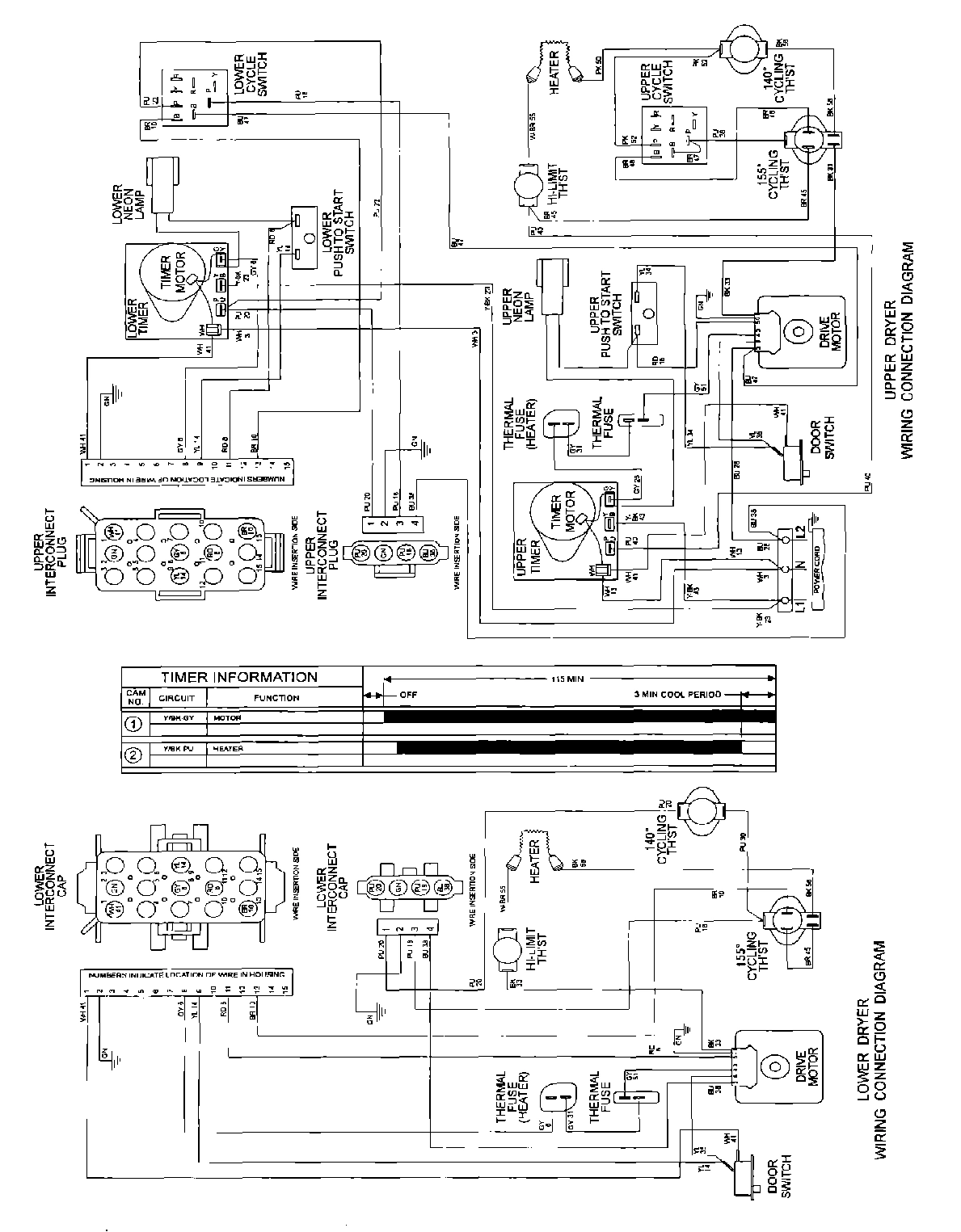 10 - WIRING INFORMATION (MLE15MNAZ)
