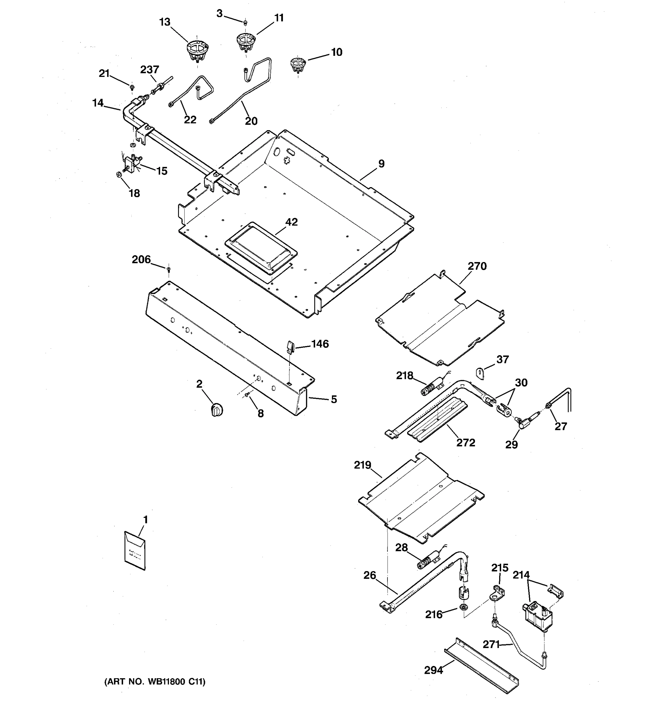 GAS & BURNER PARTS
