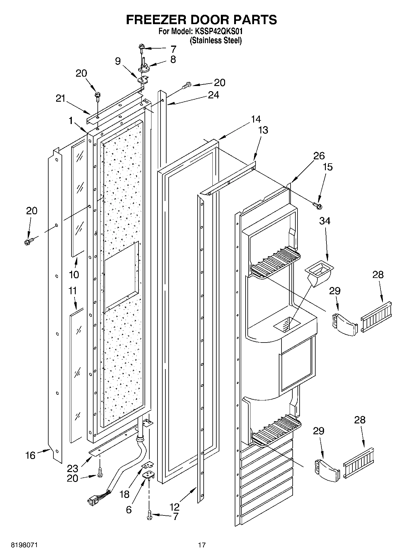 11 - FREEZER DOOR