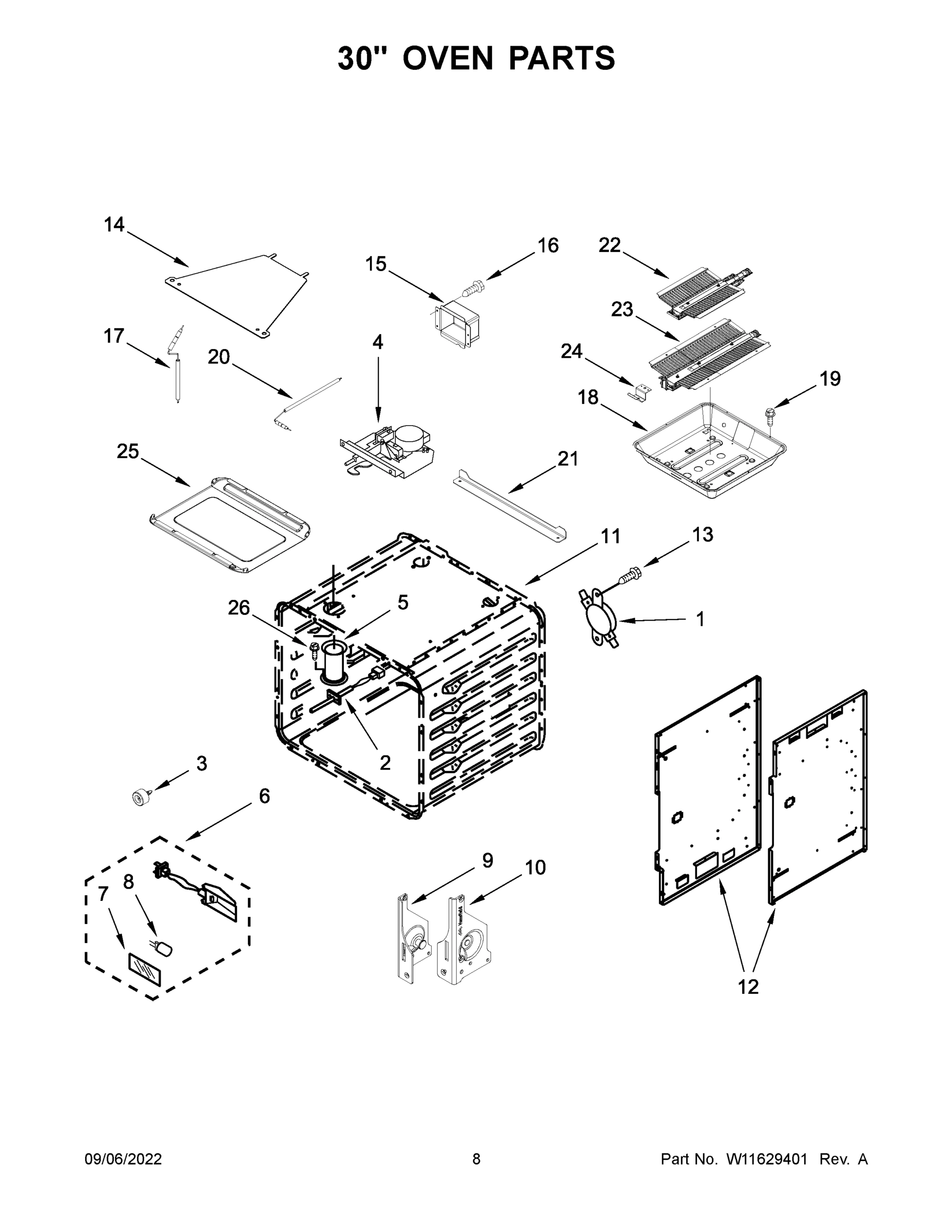 05 - 30" OVEN PARTS