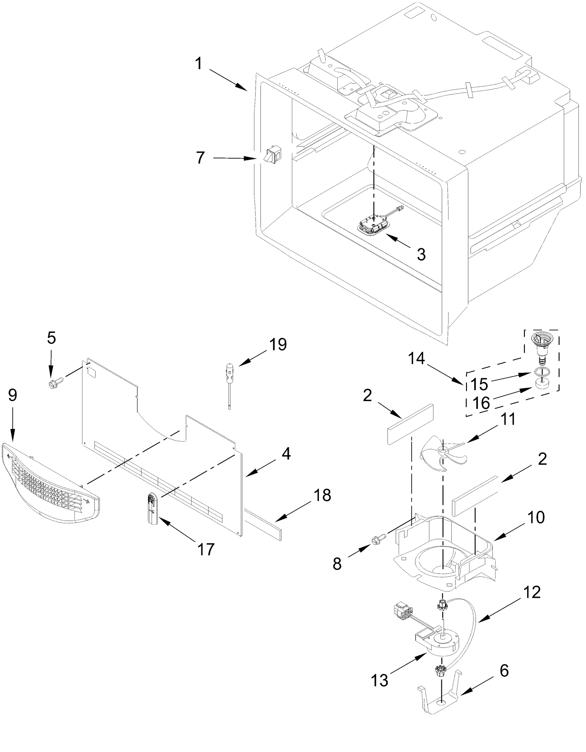 FREEZER LINER PARTS