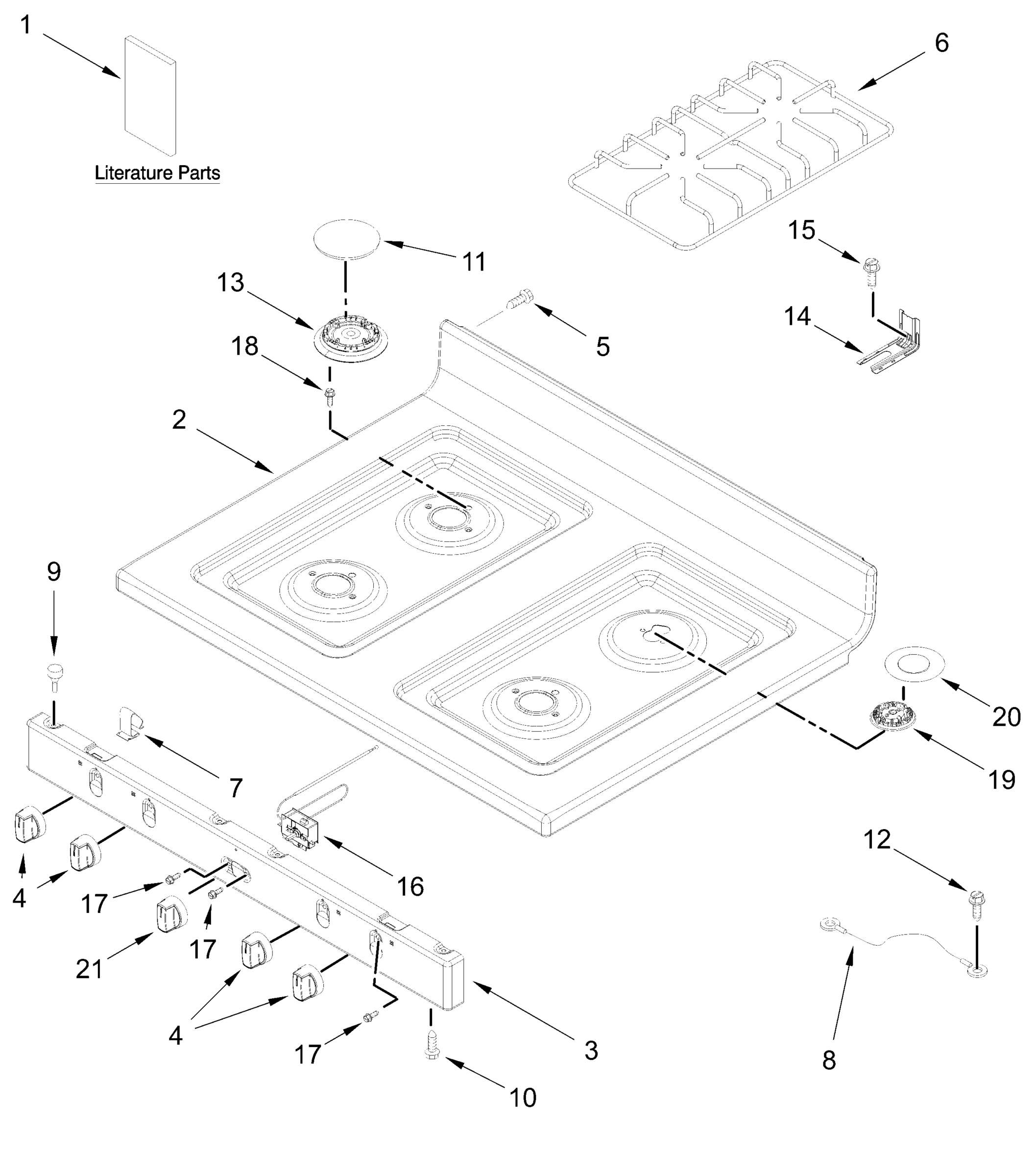 COOKTOP PARTS