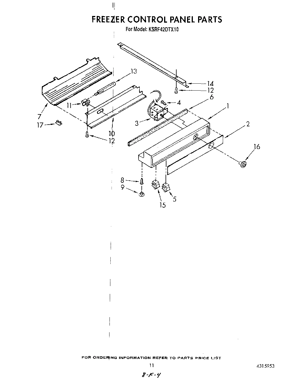 08 - FREEZER CONTROL PANEL