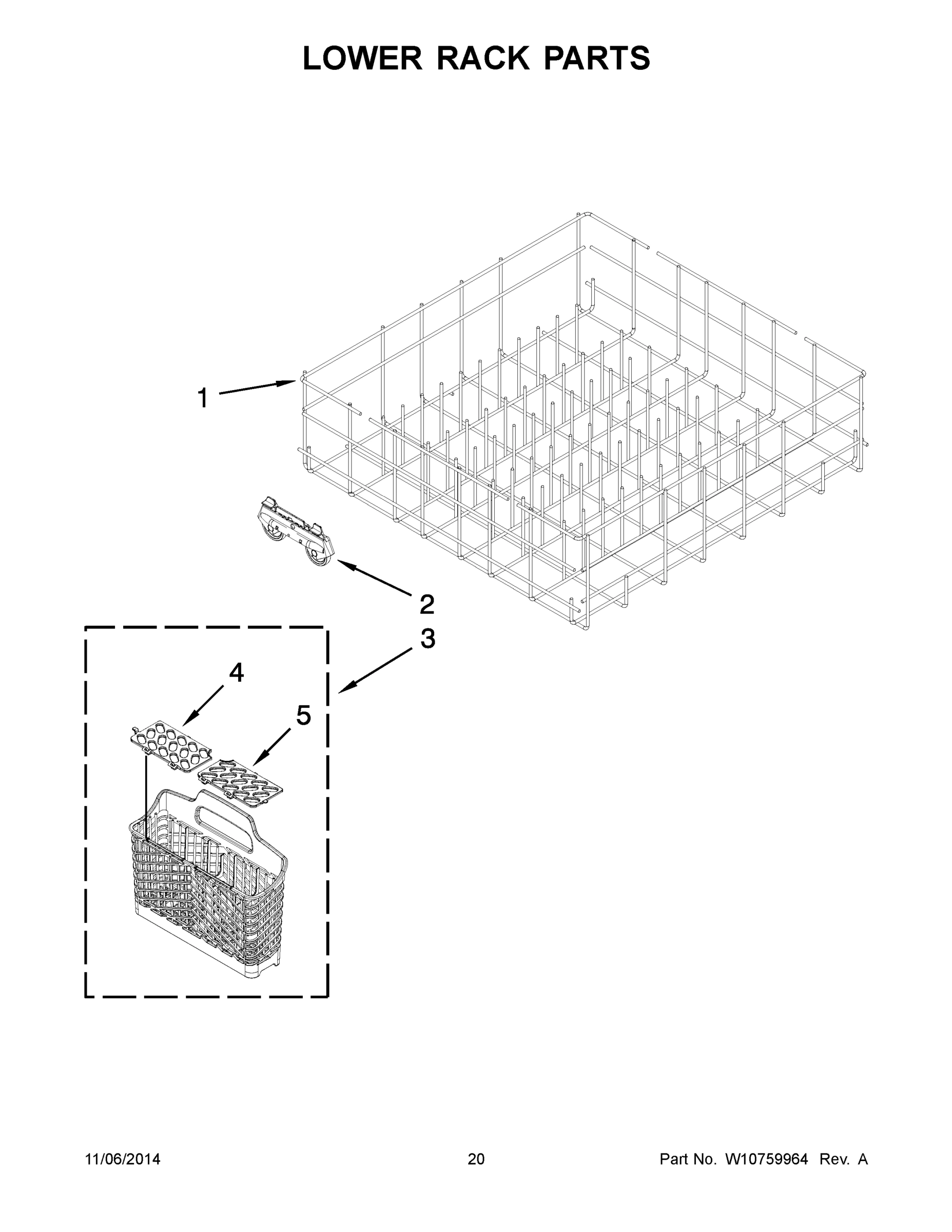 11 - LOWER RACK PARTS