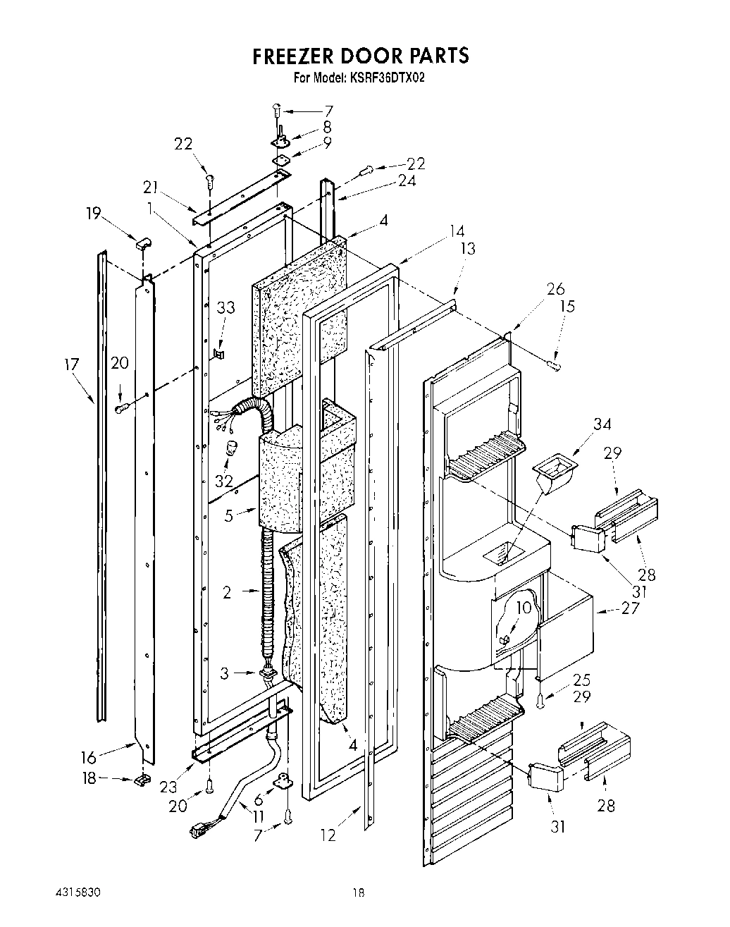 11 - FREEZER DOOR