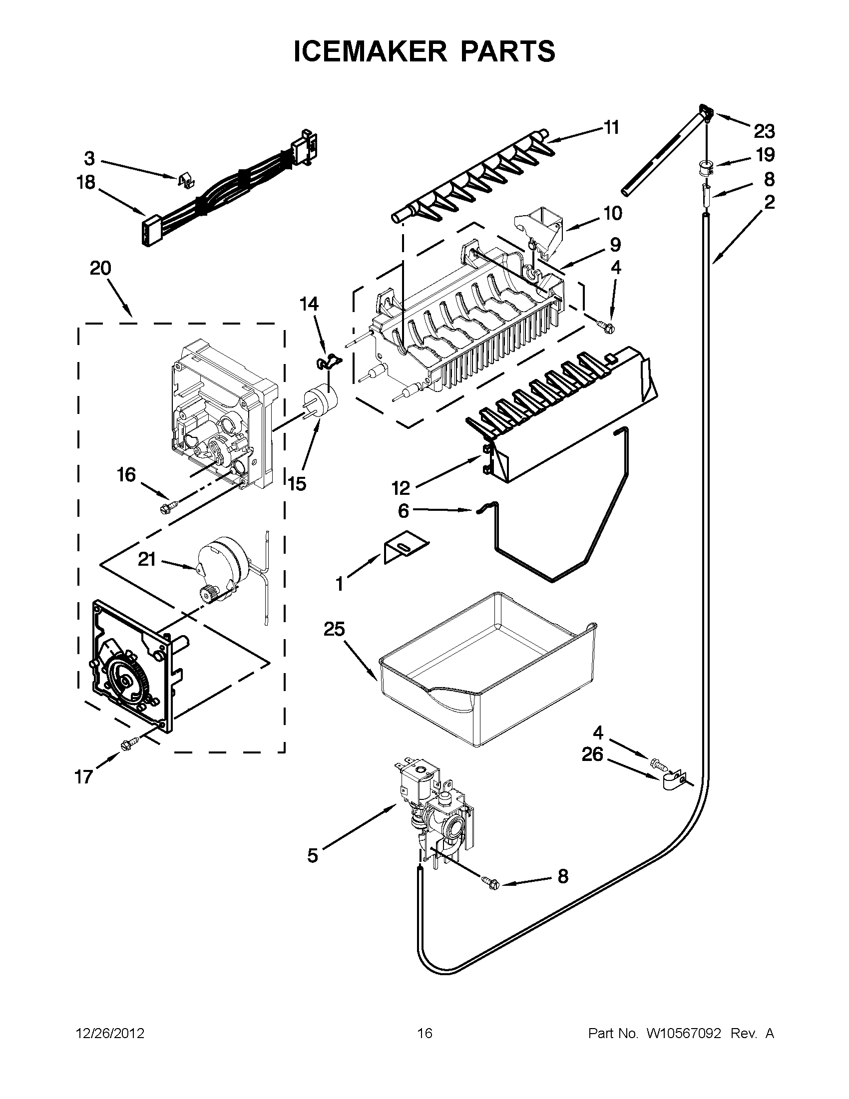 08 - ICEMAKER PARTS